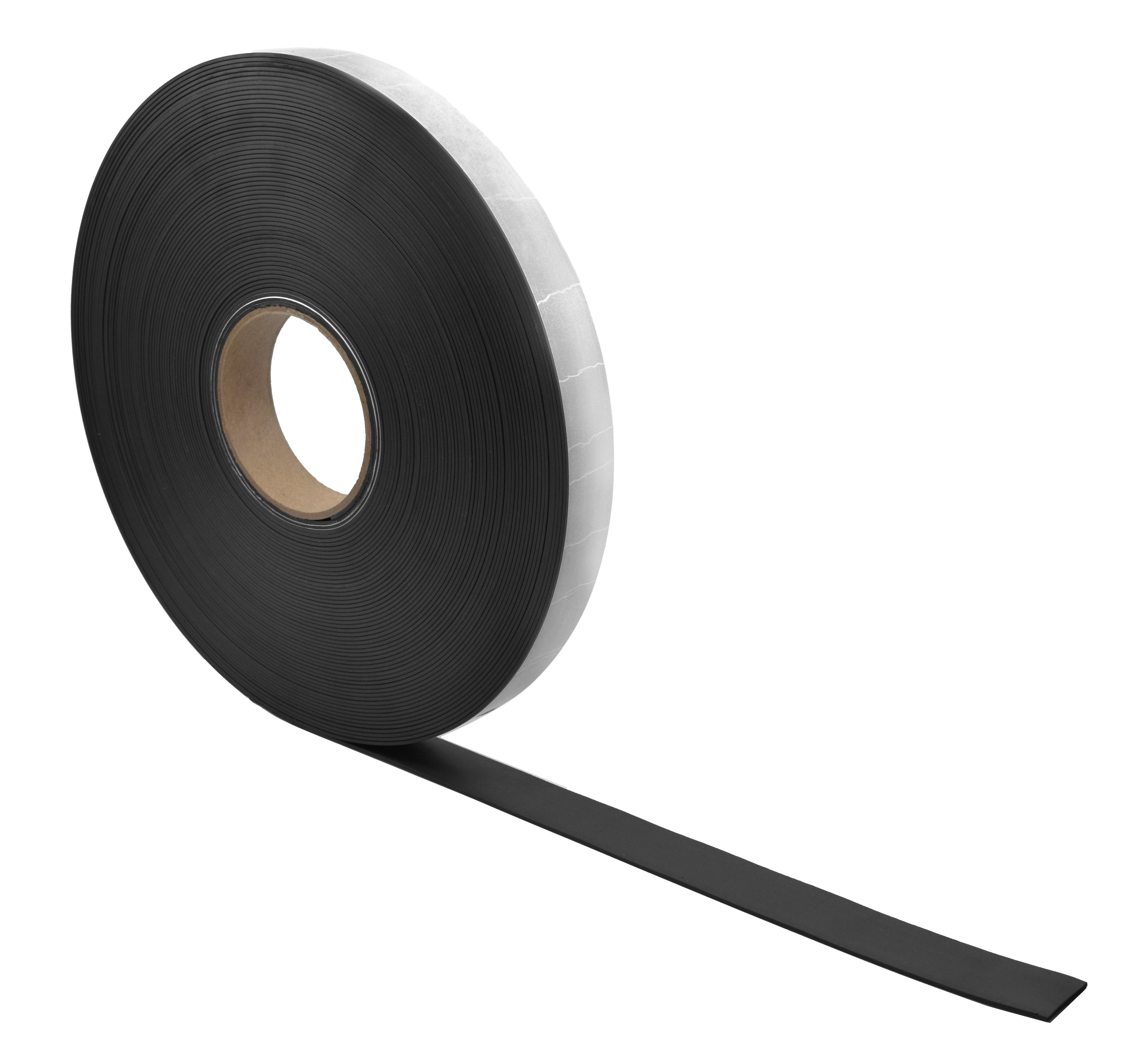 Flexible Adhesive Rubber Magnetic Tape, 1" Wide