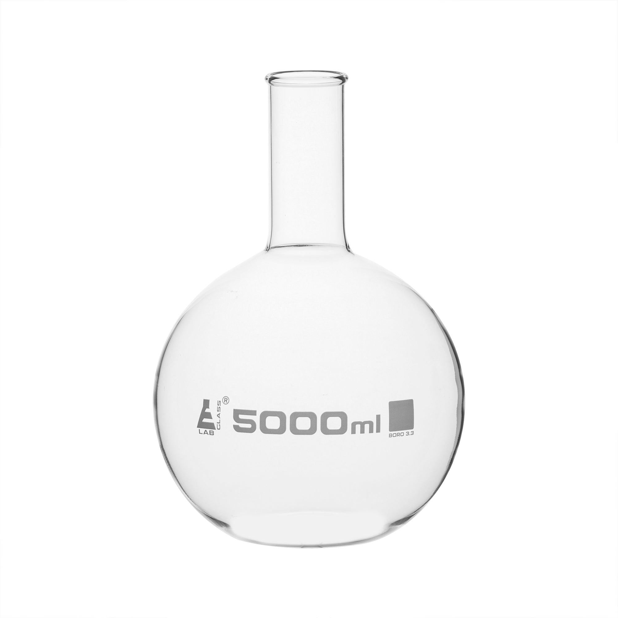 Florence Flat Bottom Borosilicate Glass Boiling Flask with Beaded Rim