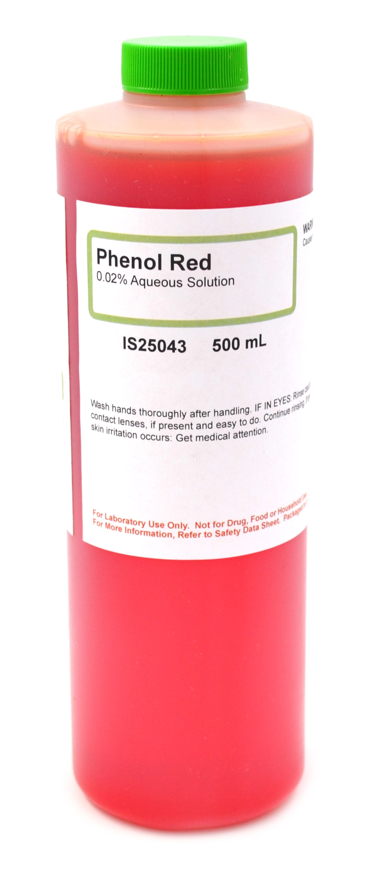 Aqueous Phenol Red Solution, 0.02%, 500mL