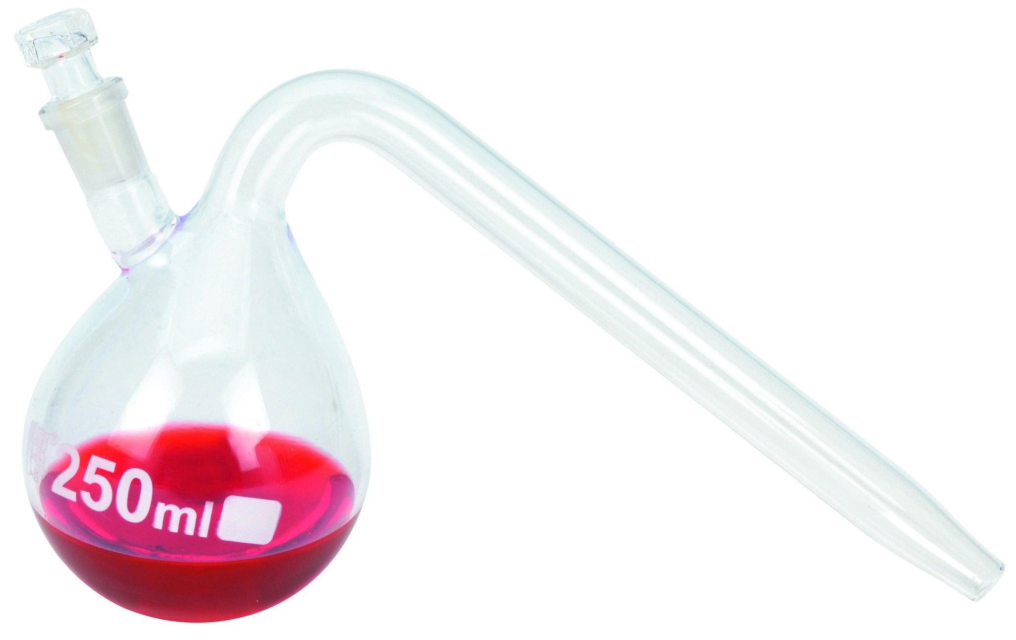 Borosilicate Glass Retort with Stopper
