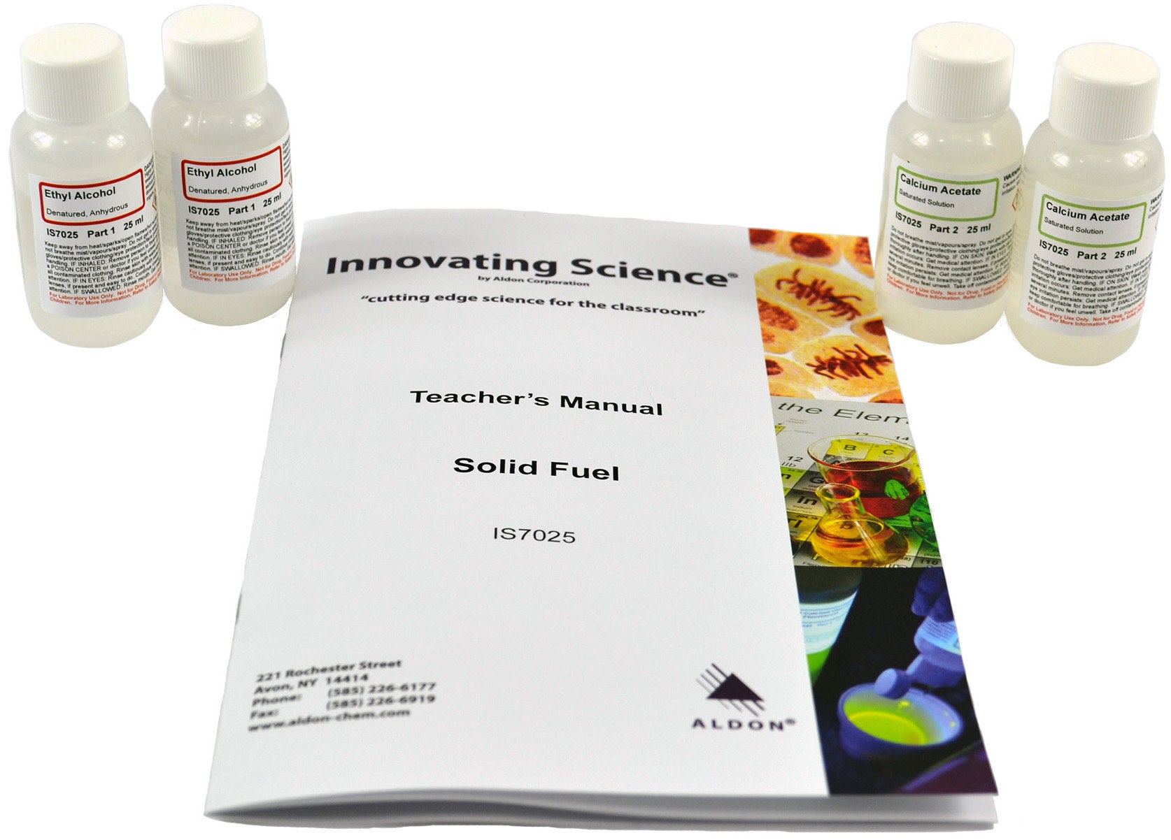 Solid Chemical Fuel Combustible Gel Formation Demonstration Kit