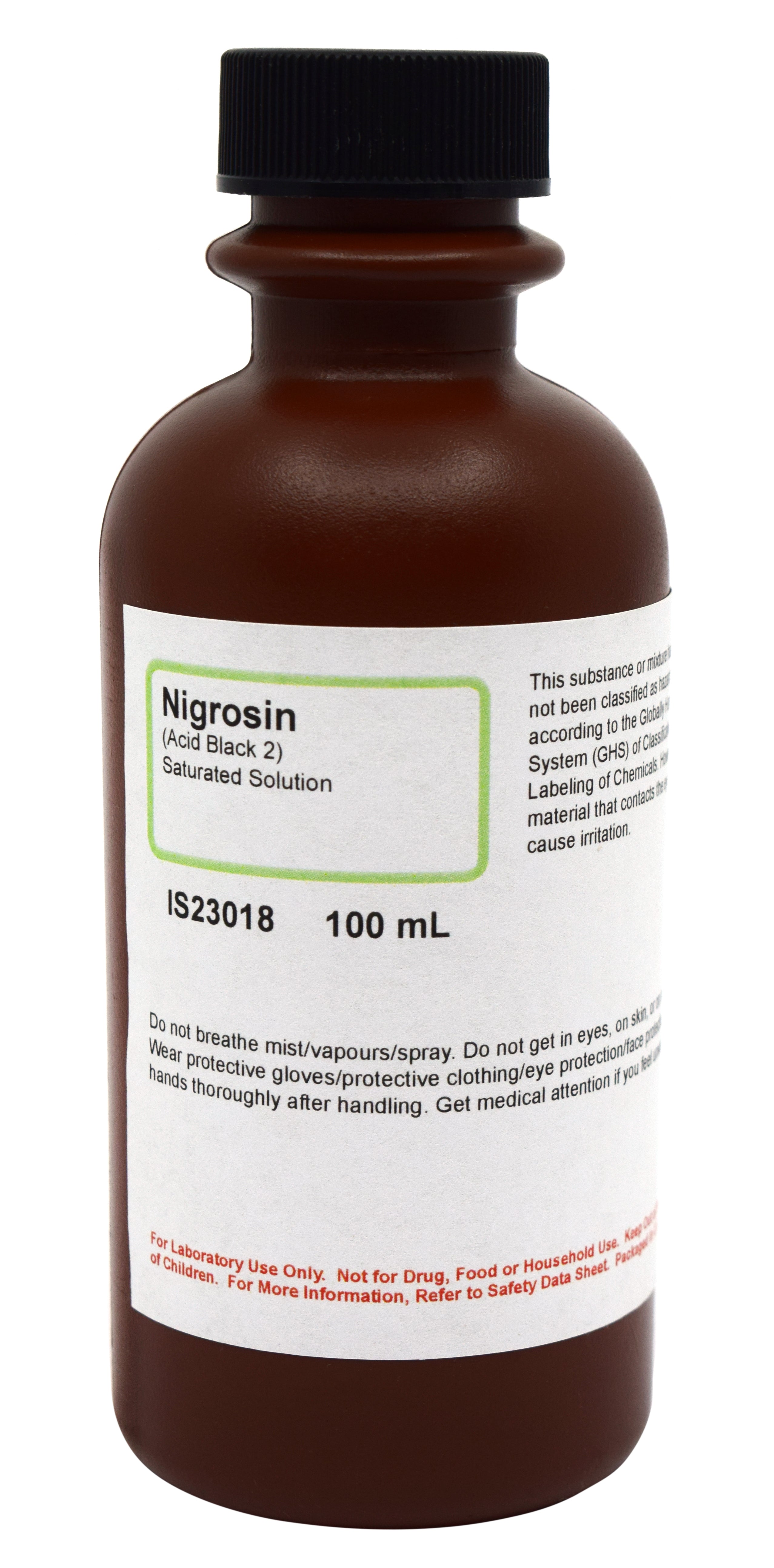 Nigrosin Acid Black 2 Saturated Solution, 100mL