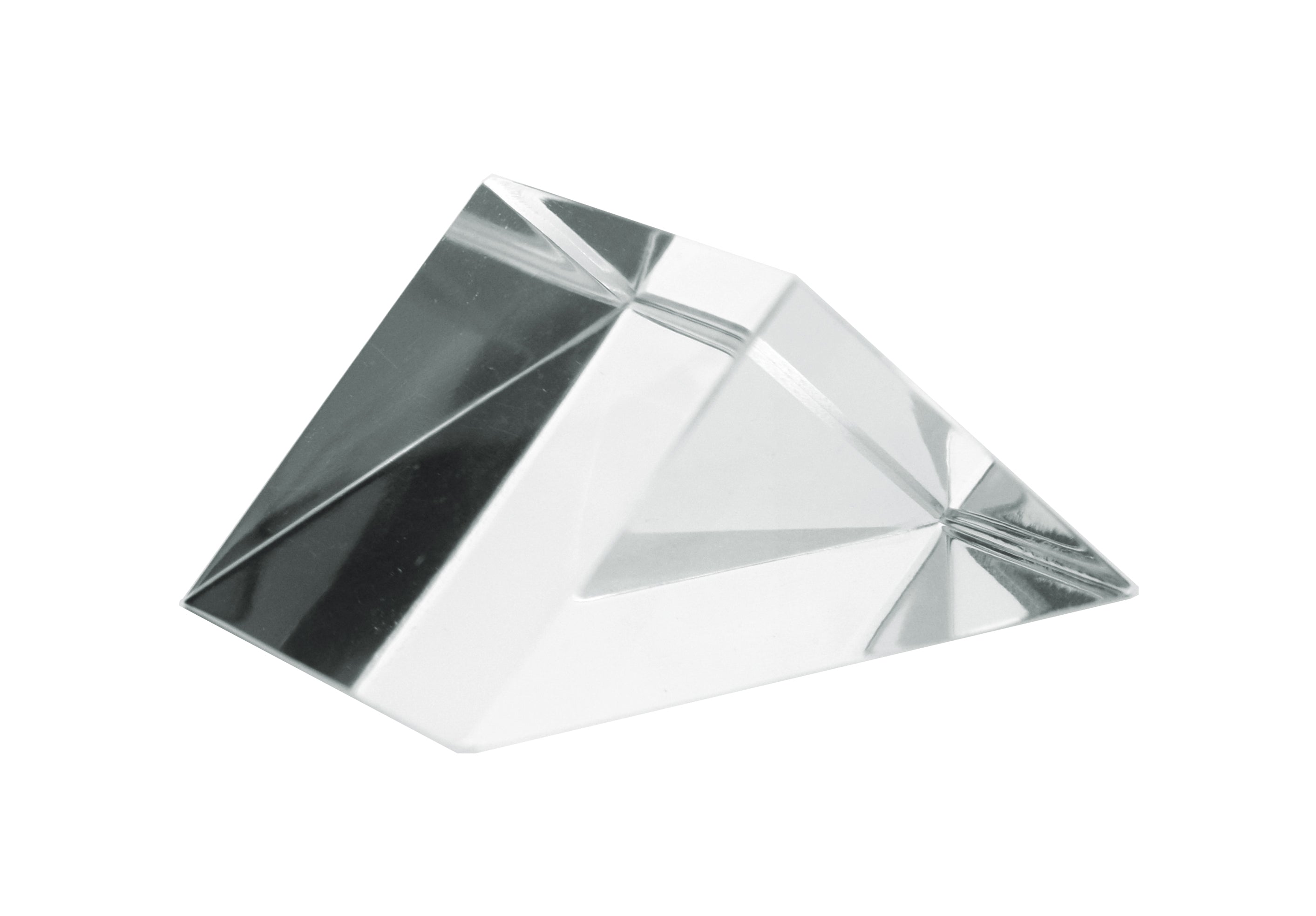 Right-Angled Acrylic Prism, 55mm Length, 38mm Hypotenuse