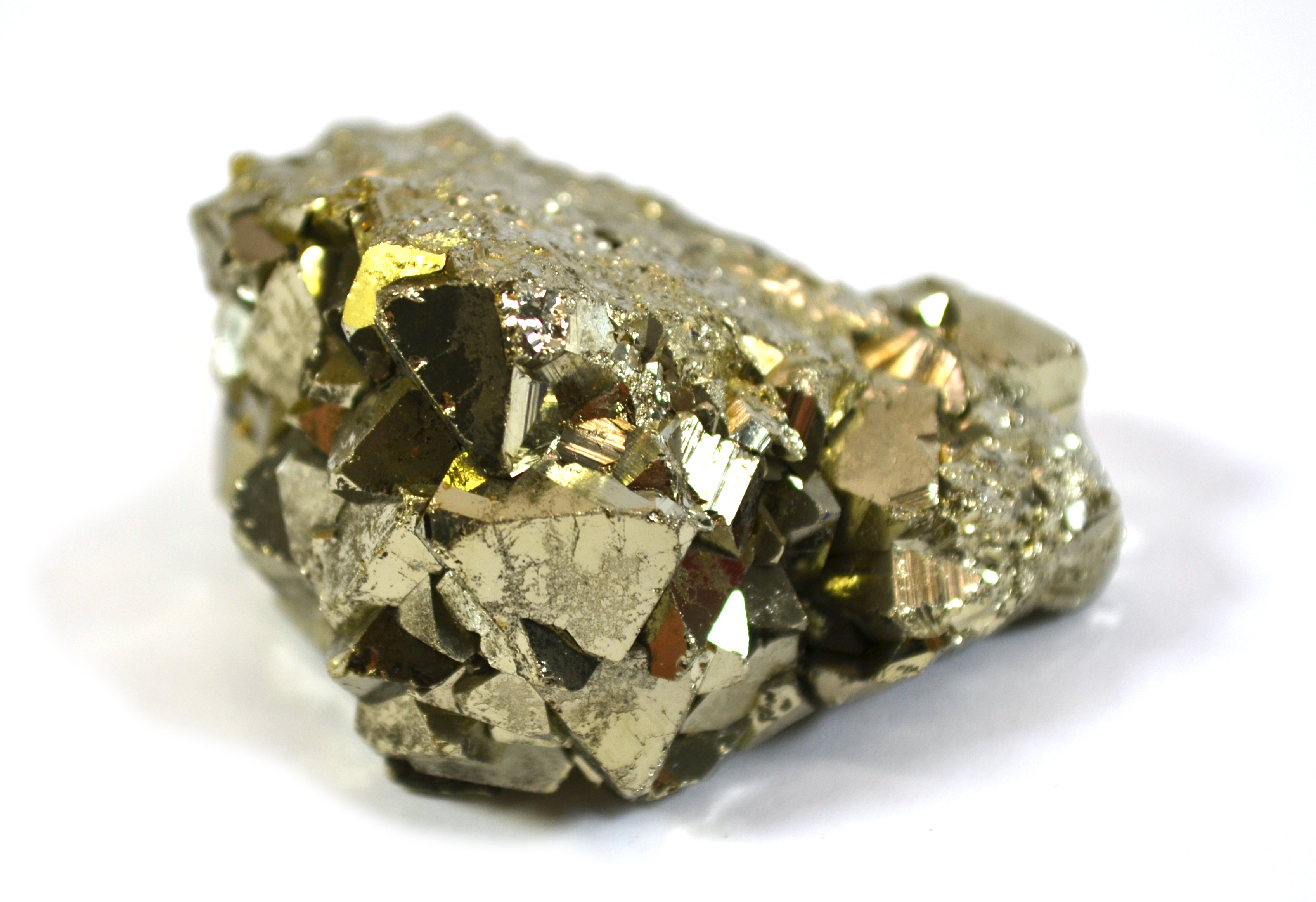Crystalline Pyrite Specimen with 2-10mm Crystals, 1.5-2 inch