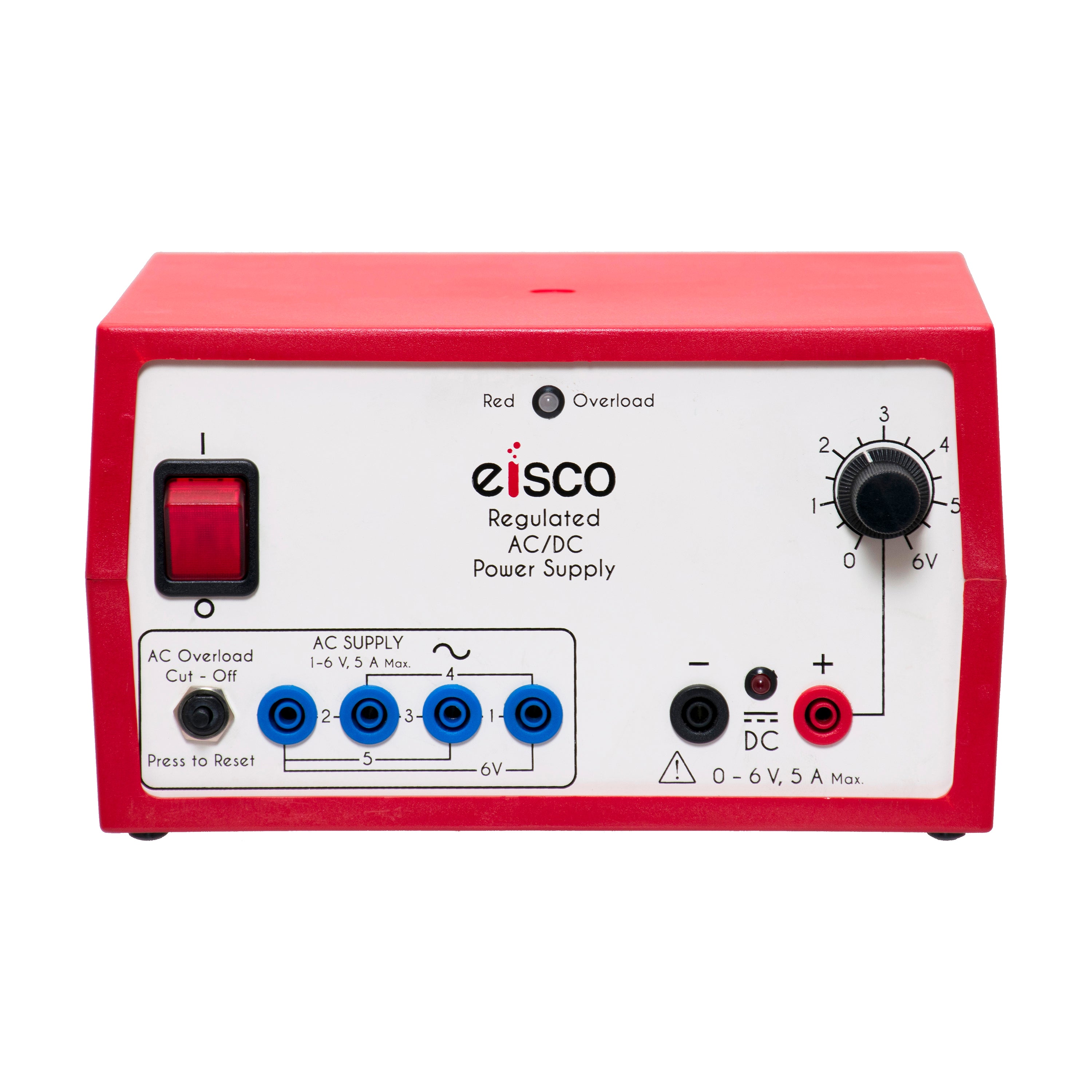 Regulated AC/DC Power Supply, 0-6V 5A