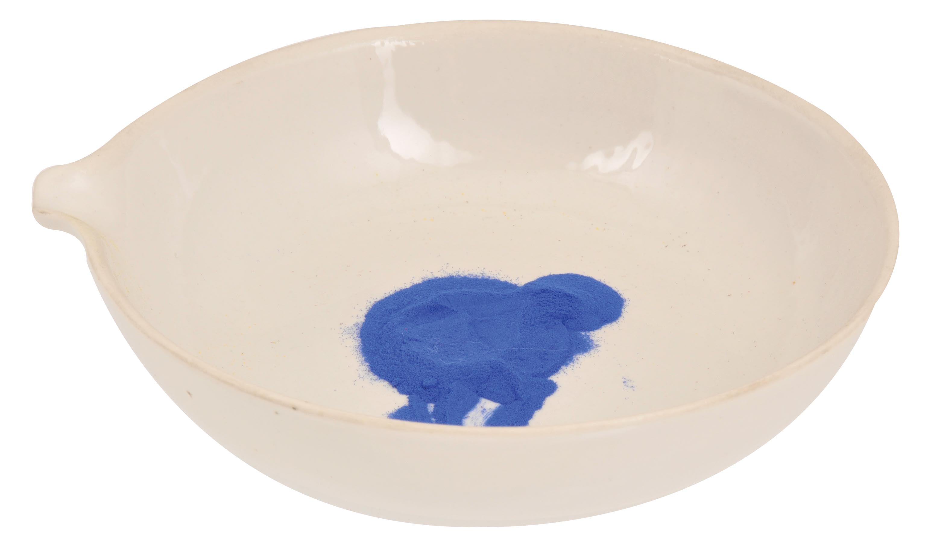 Round Form Borosilicate Glass Evaporating Dish with Spout