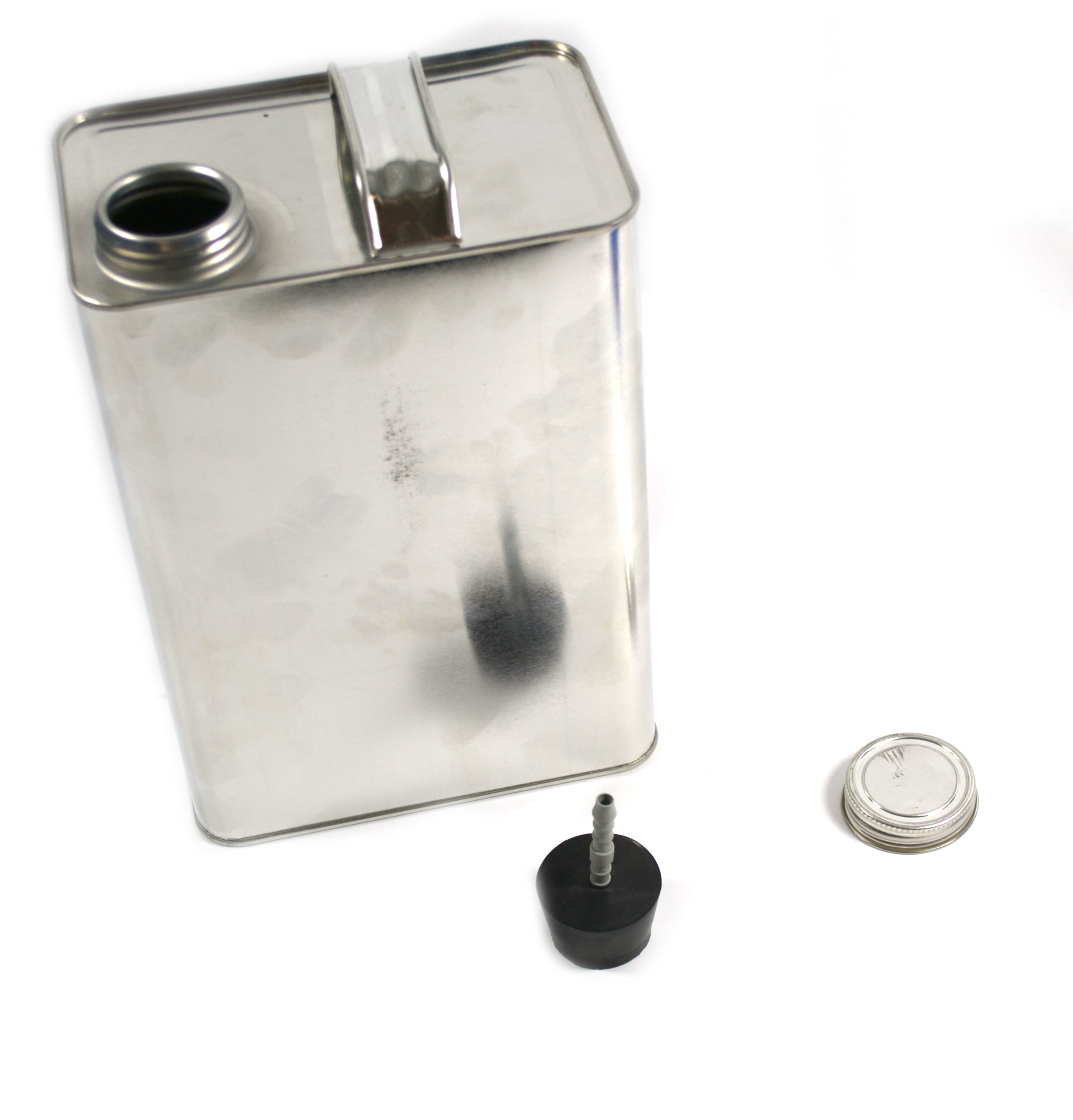 Collapsible Metal Can with Stopper for Ideal Gas Law Demonstration