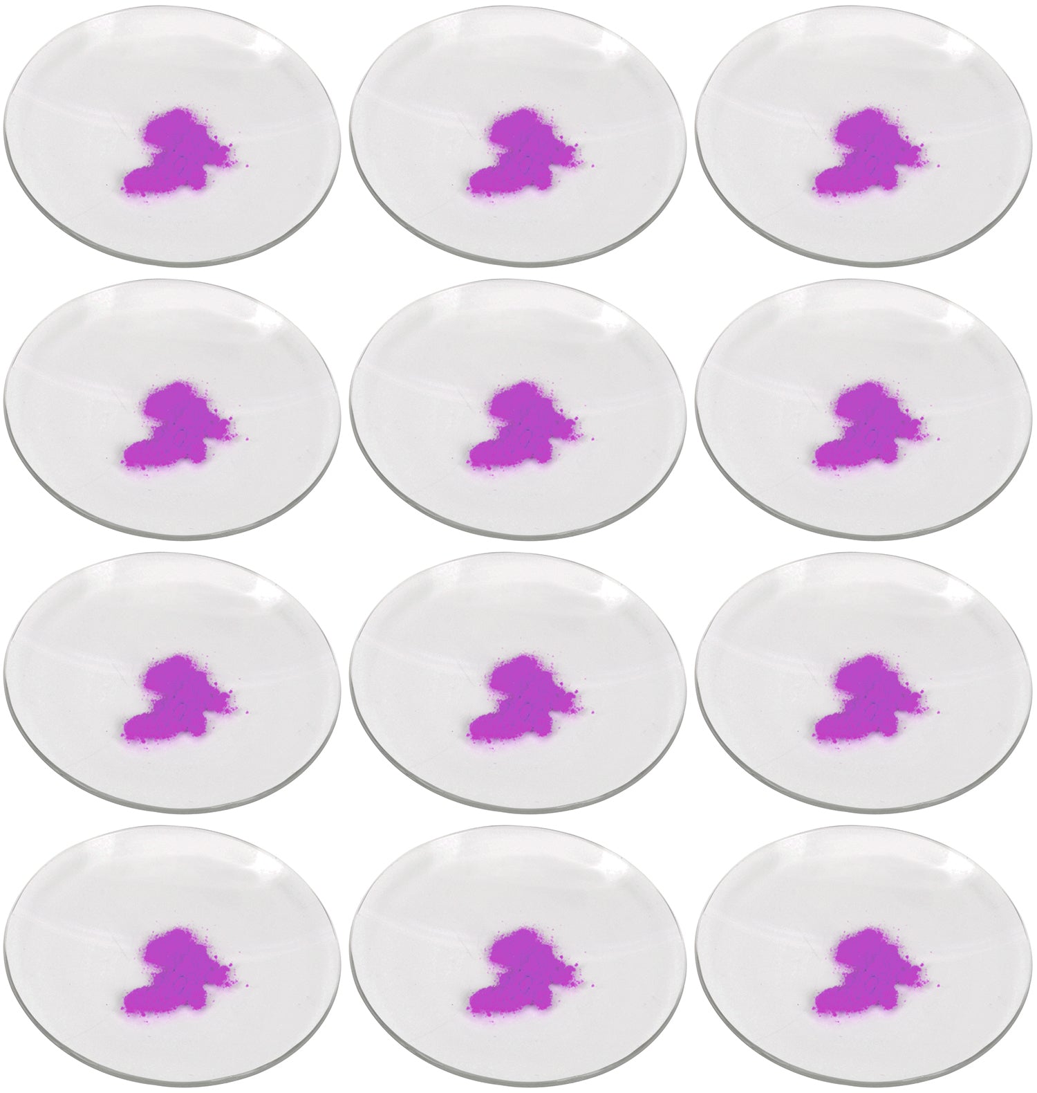 Borosilicate Glass Watch Glass with Polished Edges, 12-Pack
