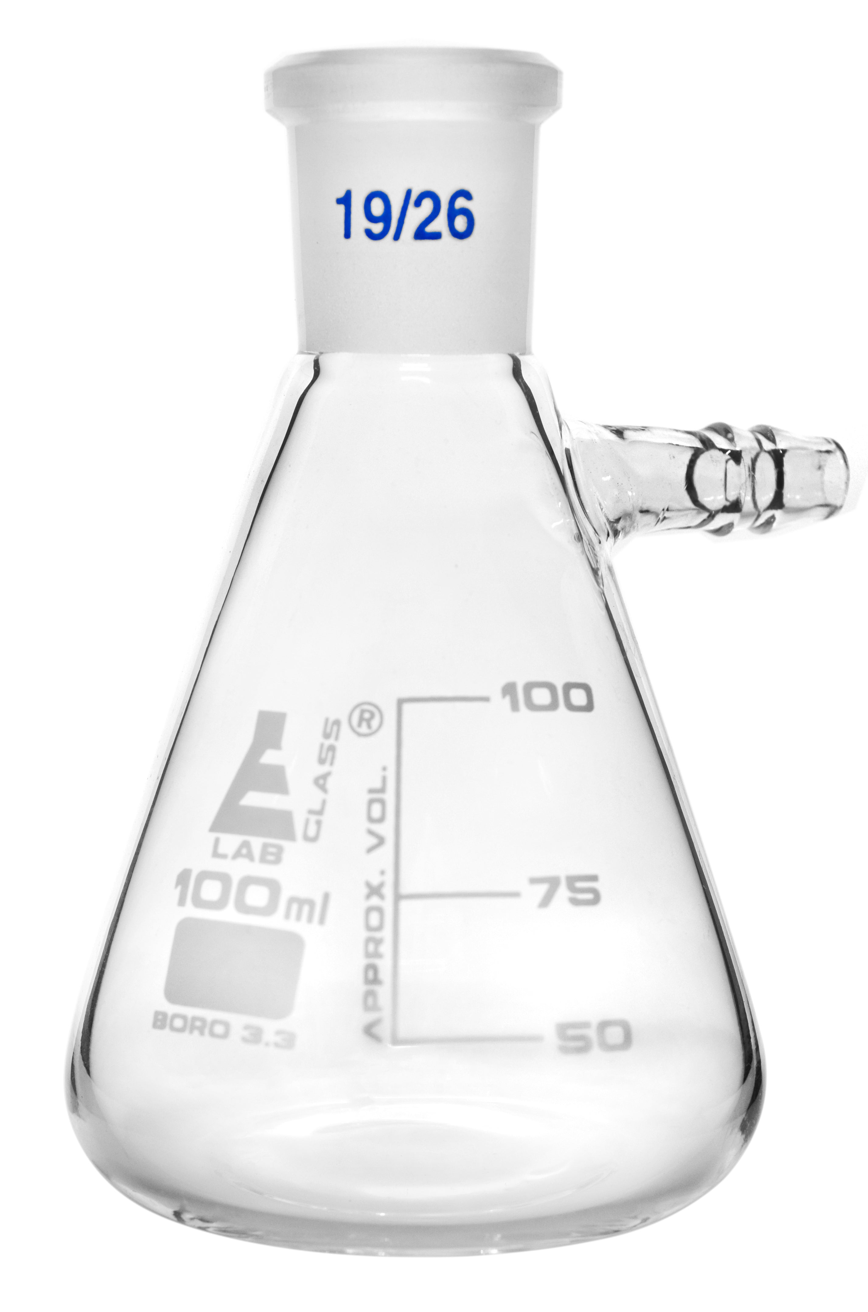Borosilicate Glass Buchner Filtering Flask with Side Arm