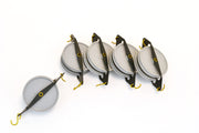 5-Piece Double-Parallel Plastic Pulley Set, 50mm Diameter