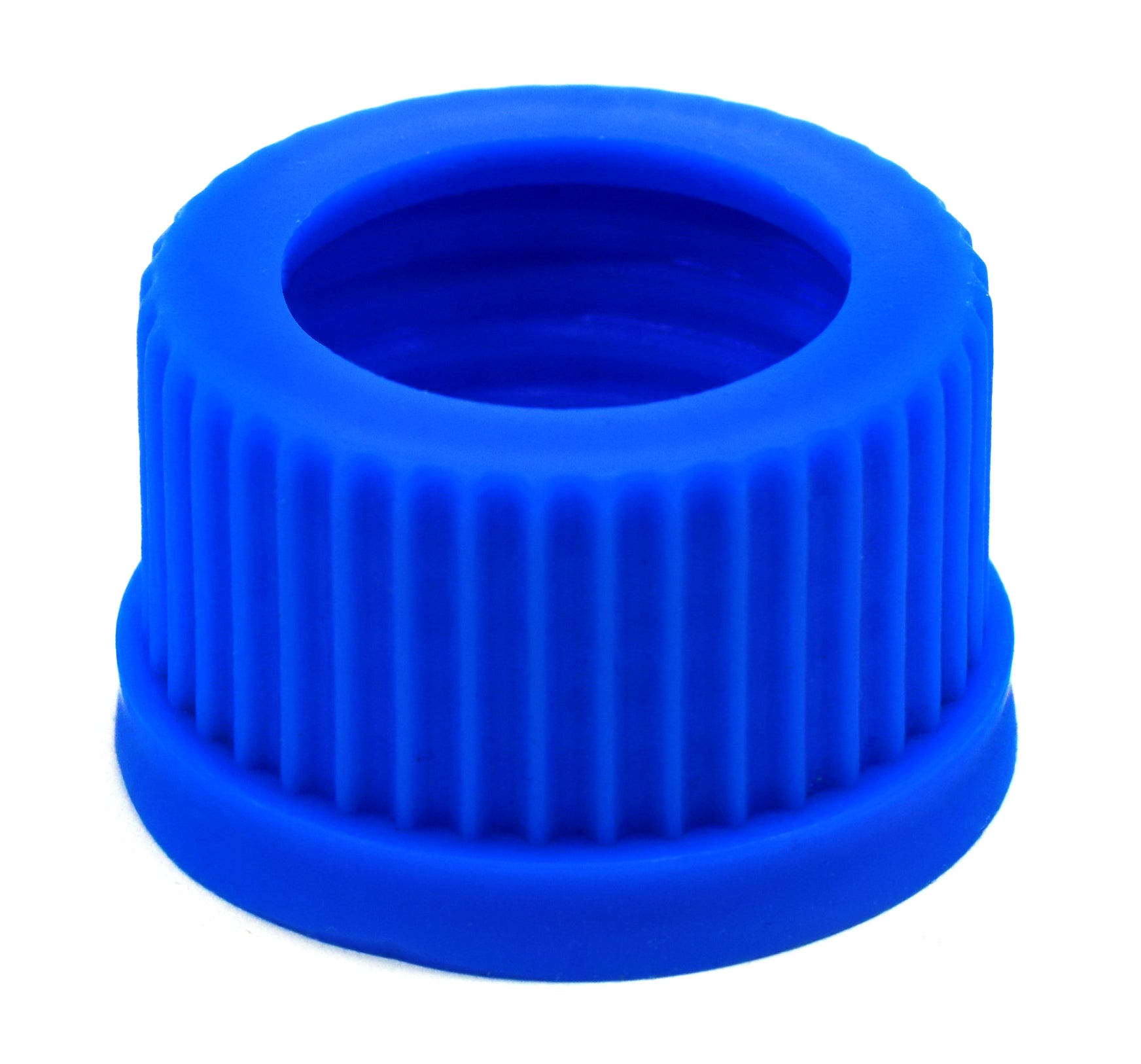 Open Threaded Blue Plastic Screw Cap for 24/29 Glass Joint
