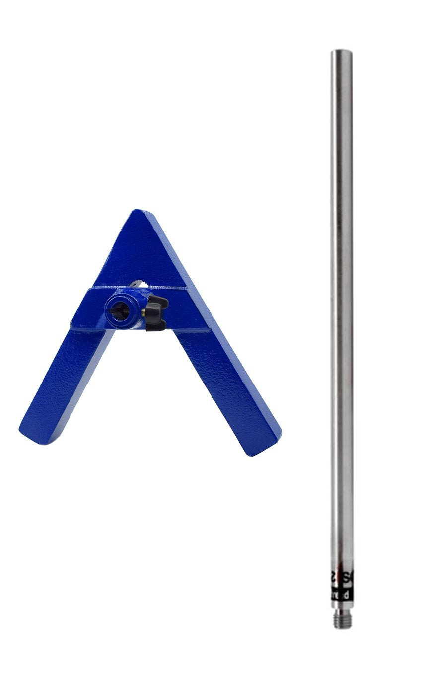 A-Frame Retort Base and 23.6" Rod Set, 8.7 x 8.7", 12mm Diameter