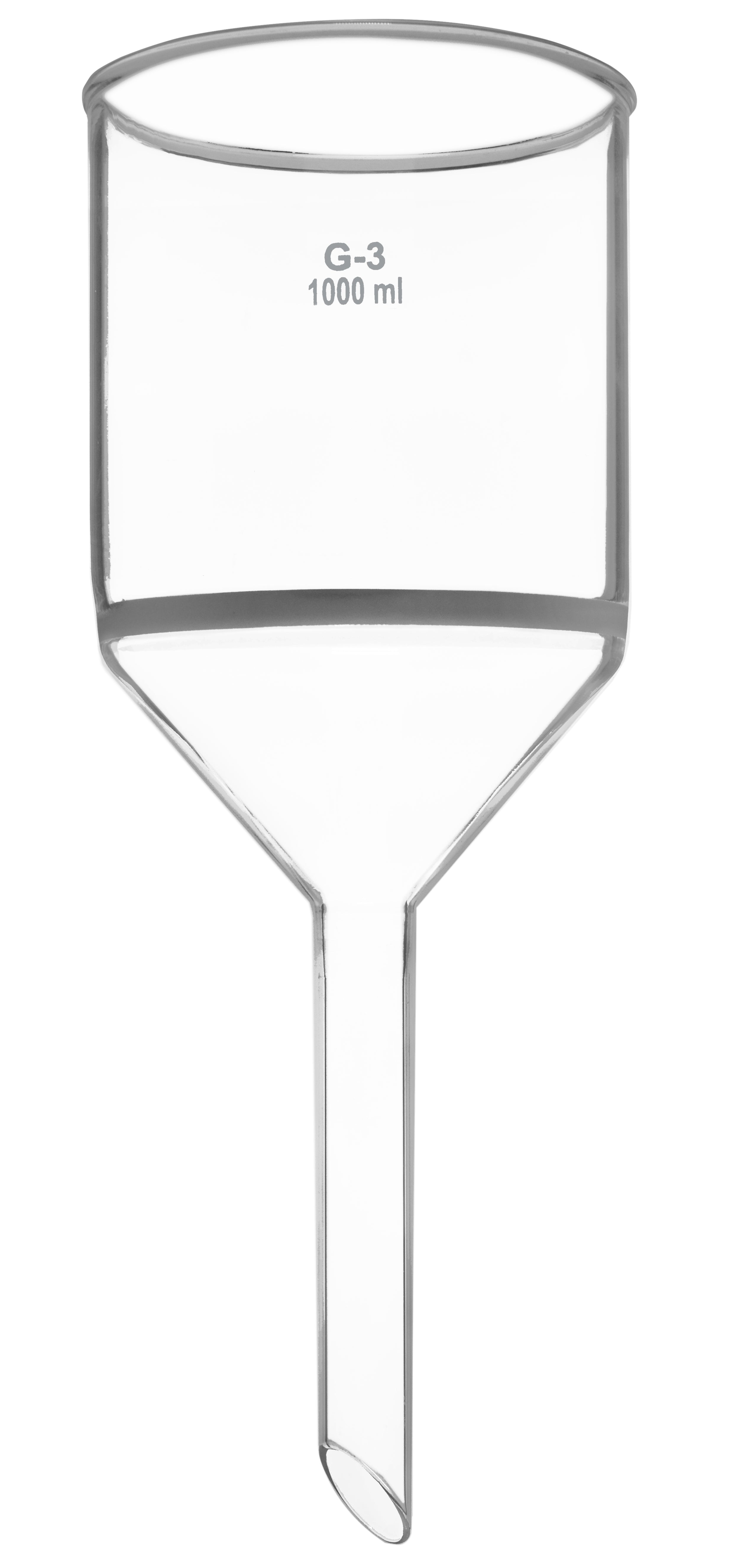 G-3 Porosity Borosilicate Glass Buchner Funnel with Plain Stem