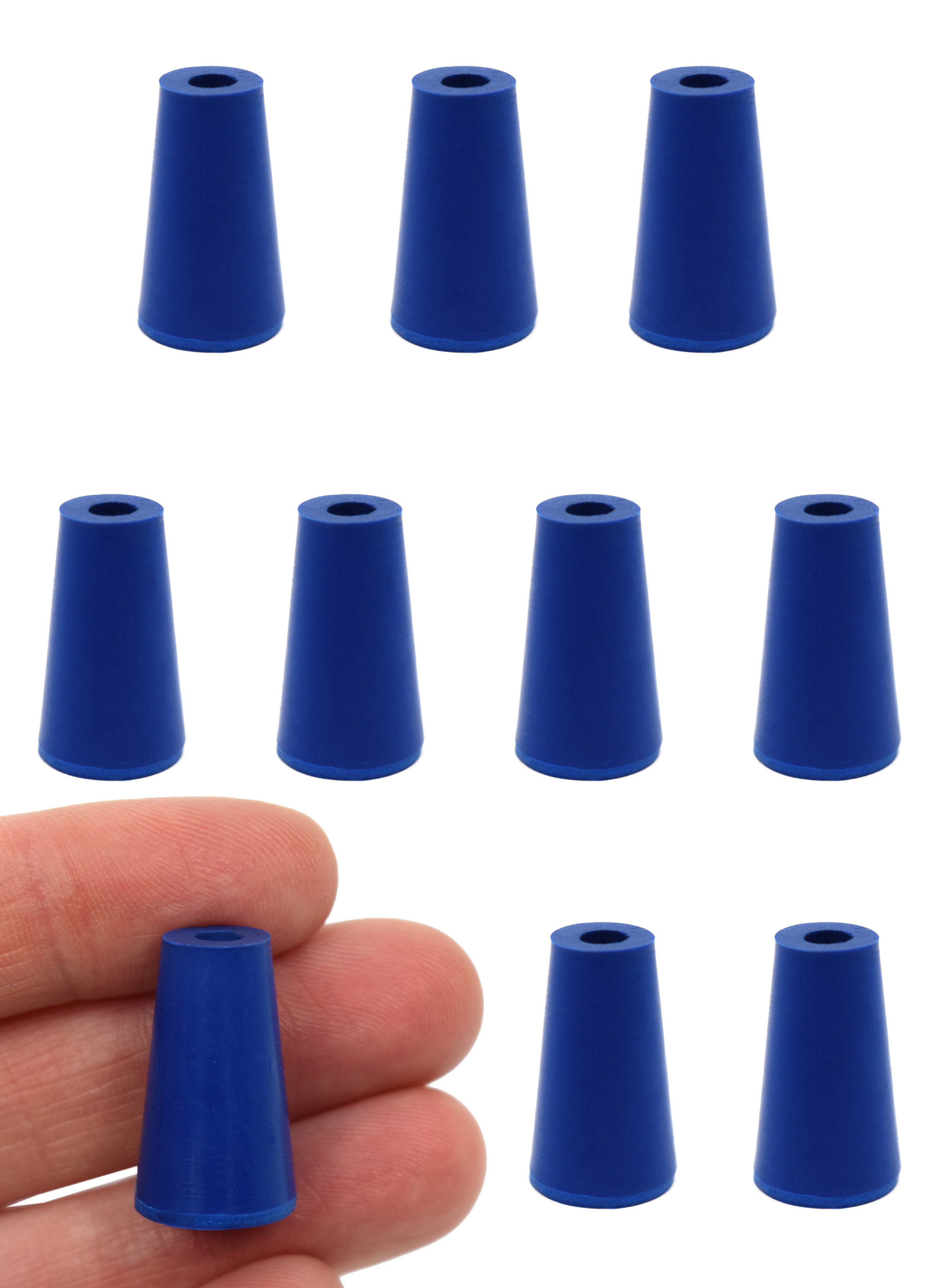 Neoprene Stopper with 1 Hole, 10-Pack