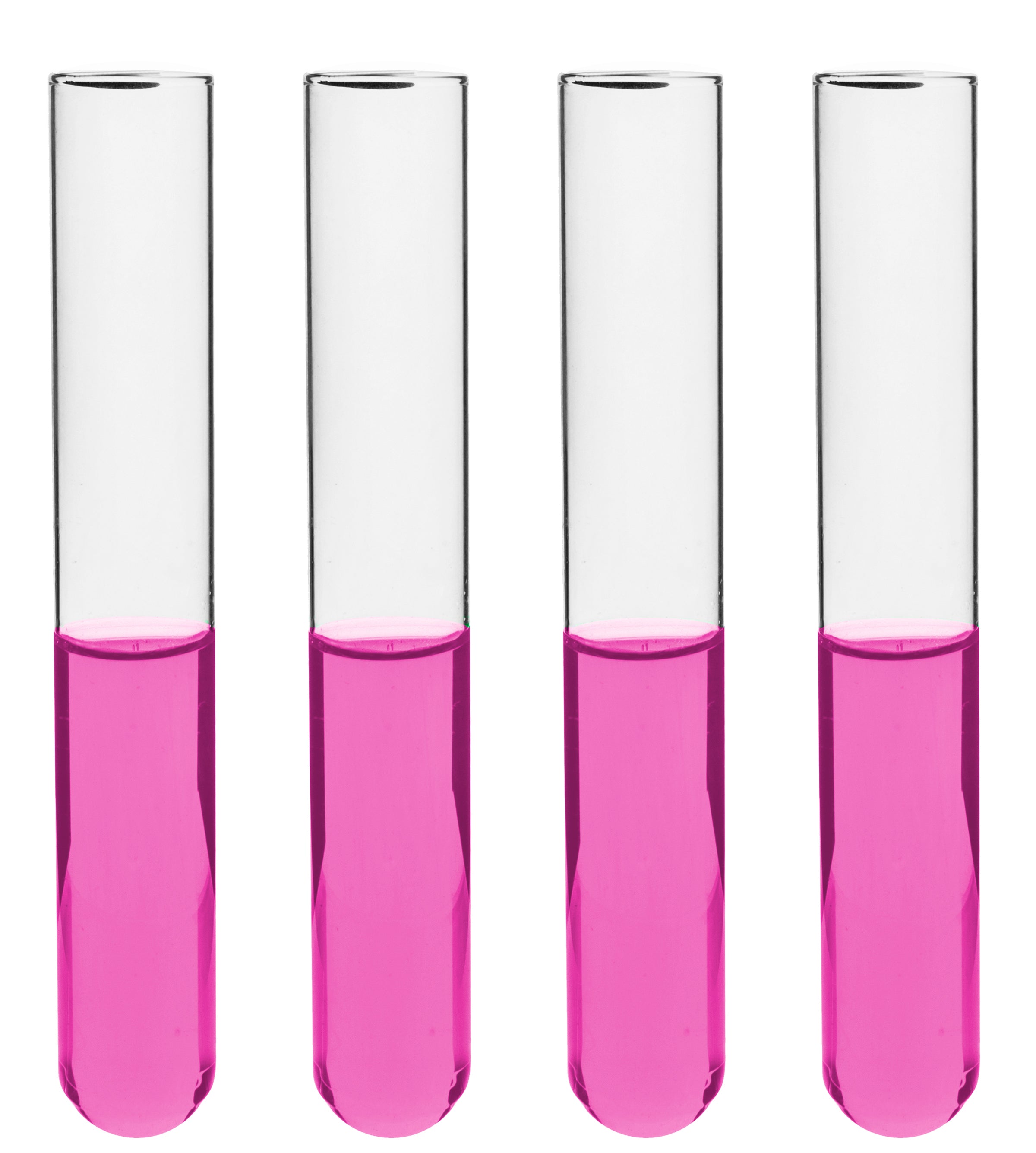 Rimless Thick Wall Borosilicate Glass Test Tube, 48-Pack