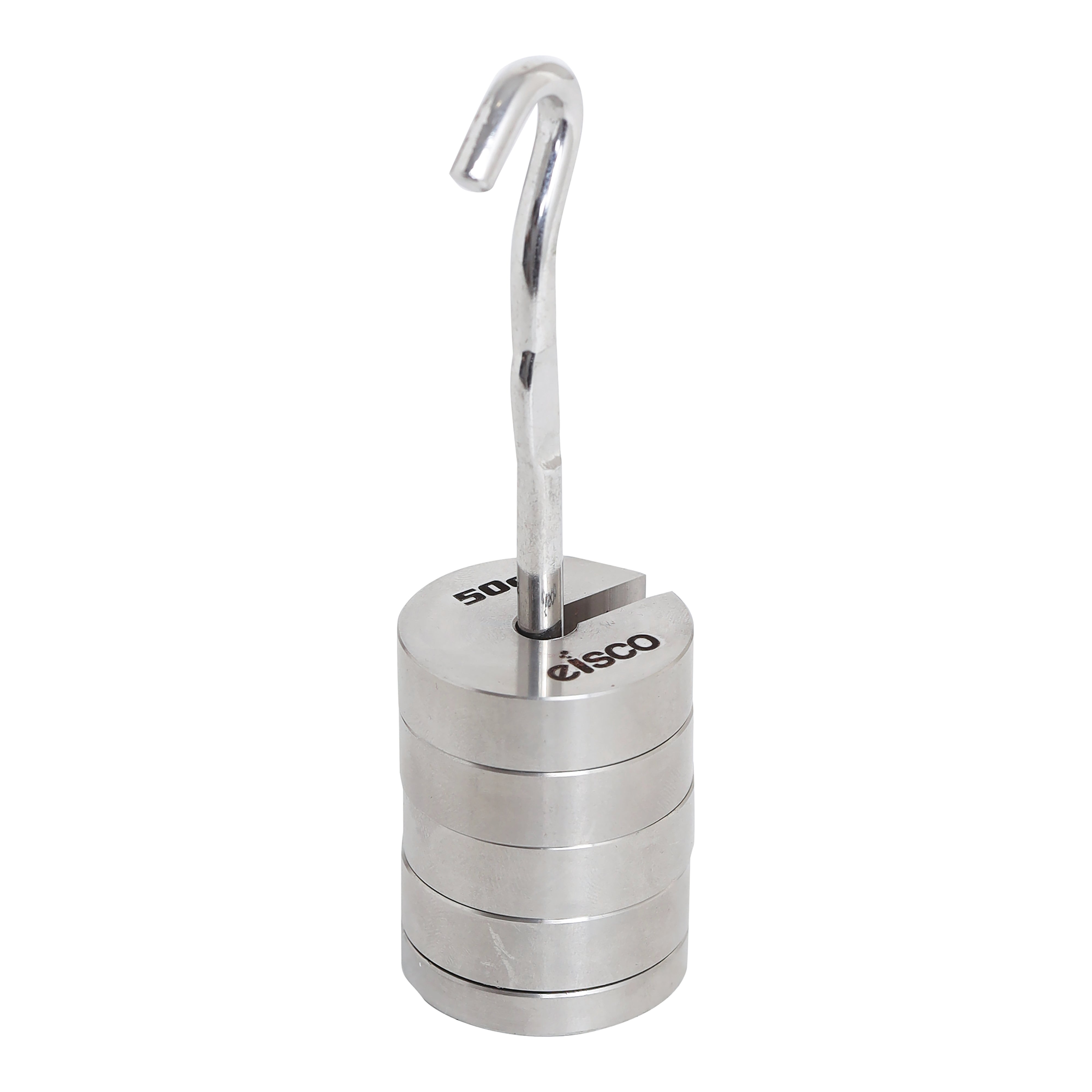 Stainless Steel Slotted Mass Set with Hanger, 4 x 50g (250g Total)