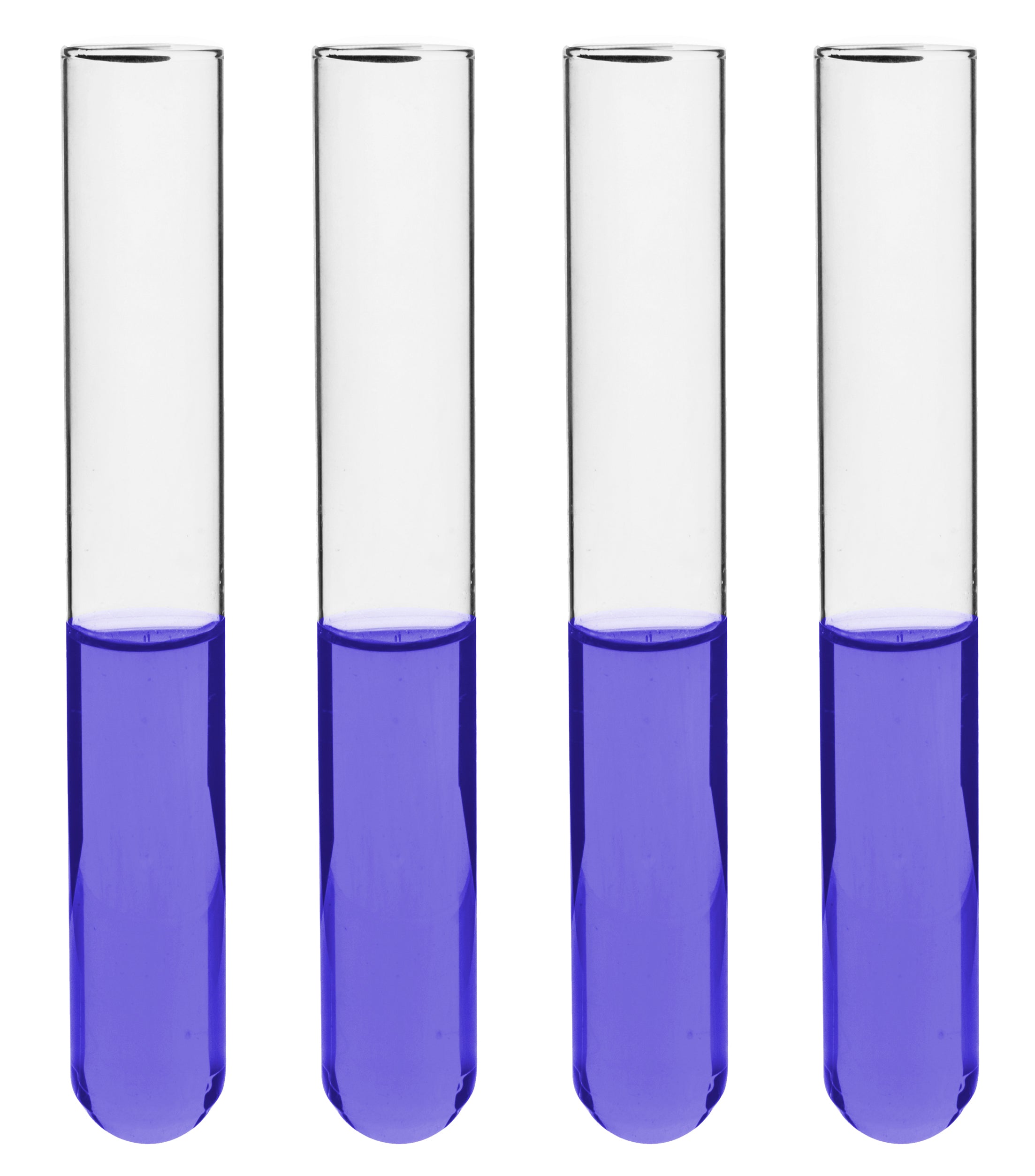Rimless Thick Wall Borosilicate Glass Test Tube, 100-Pack