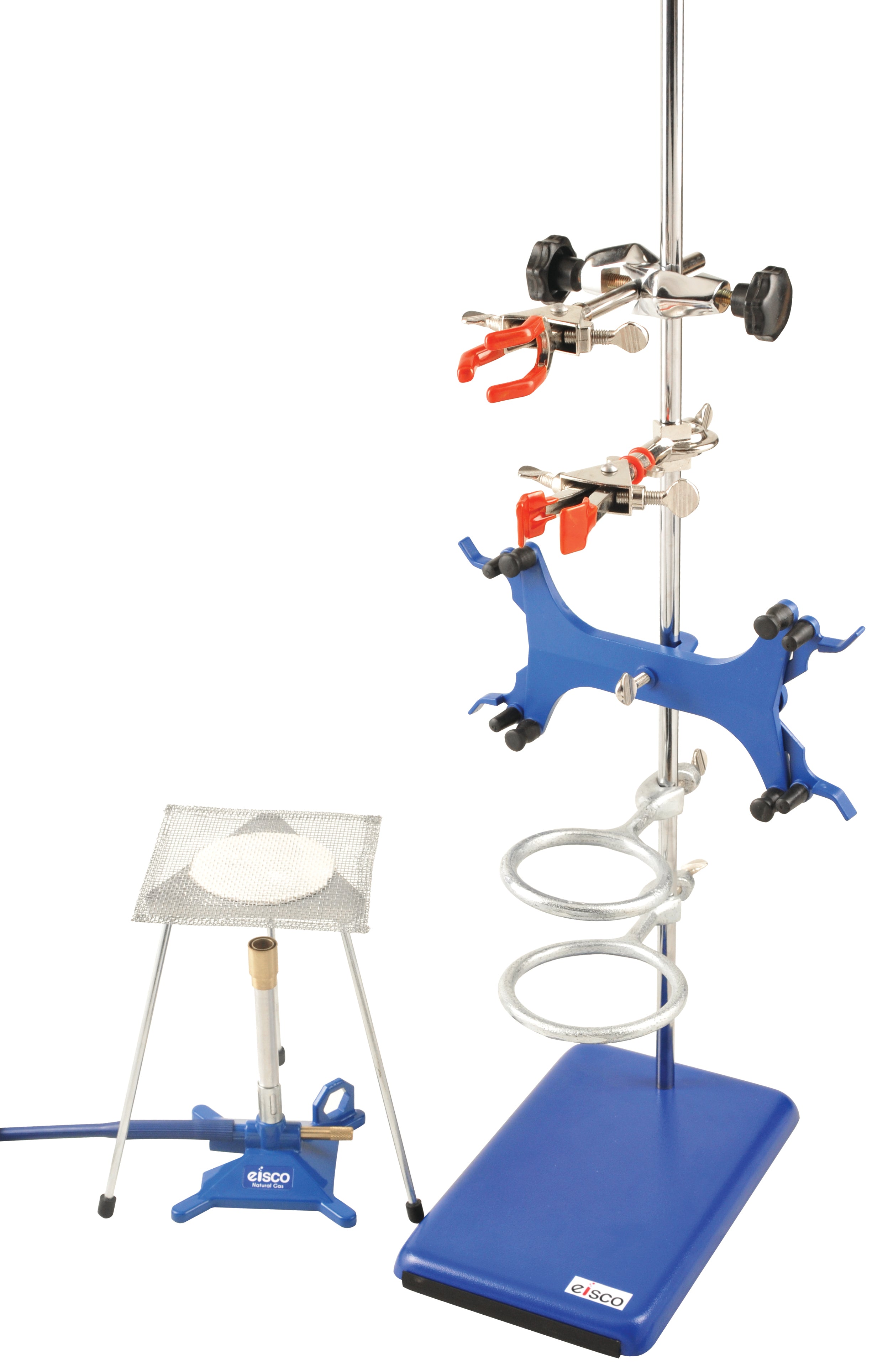 12-Piece Complete Chemistry Starter Kit with Retort Stand and Bunsen Burner