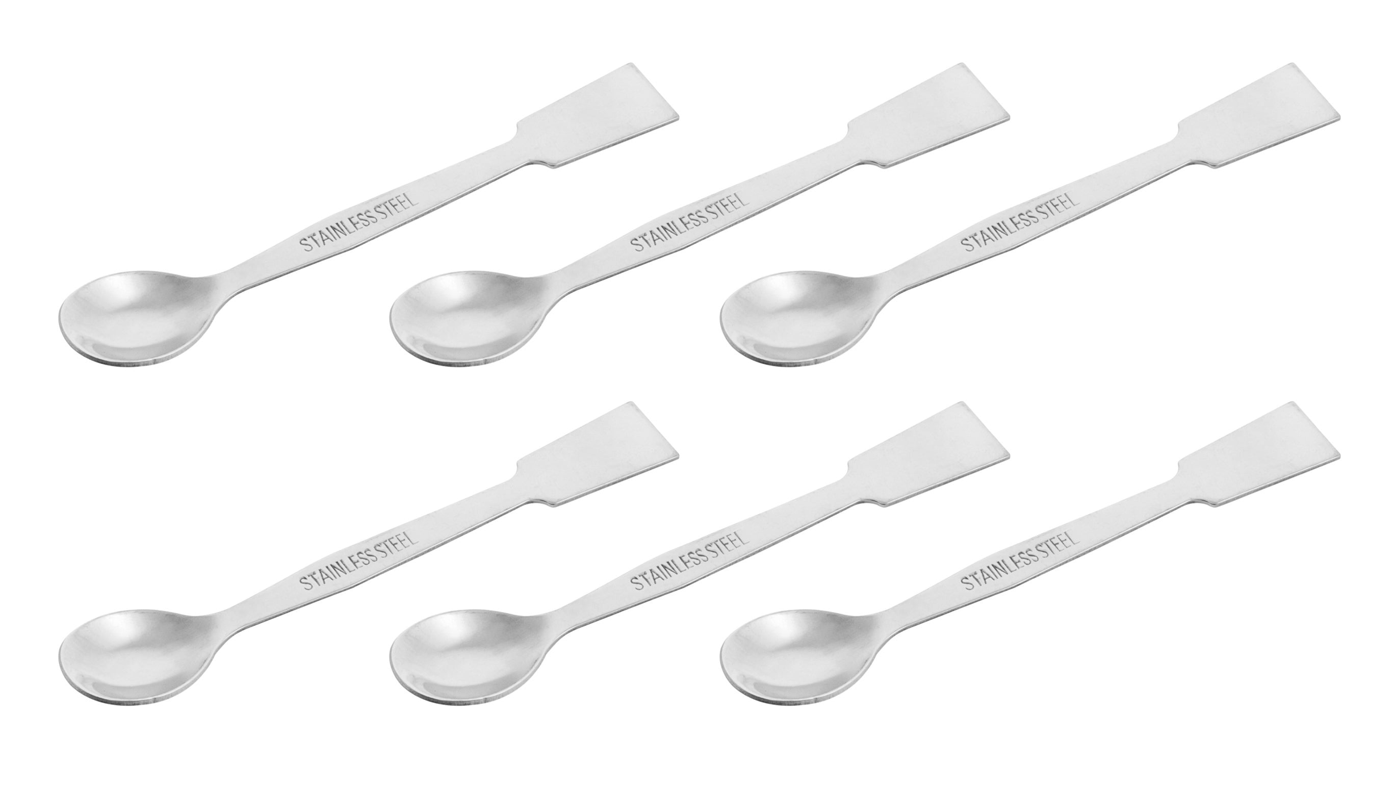 Stainless Steel Scoop-Spatula, 6-Pack