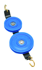 Low-Friction Double-Tandem Plastic Pulley, 38 and 50mm Diameter
