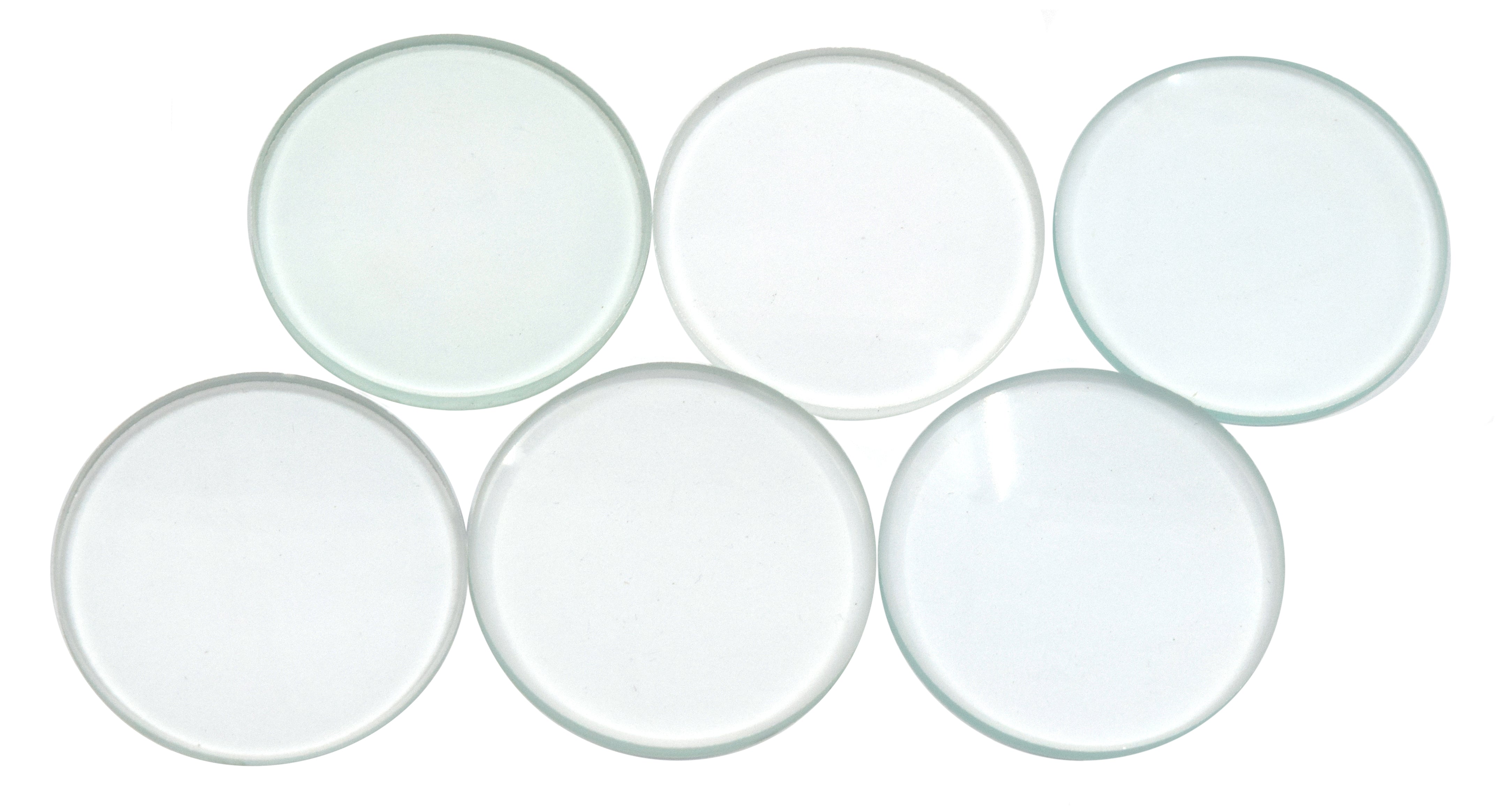 6-Piece Glass Lens Set, 38mm (Convex, Concave, Plano, Meniscus)