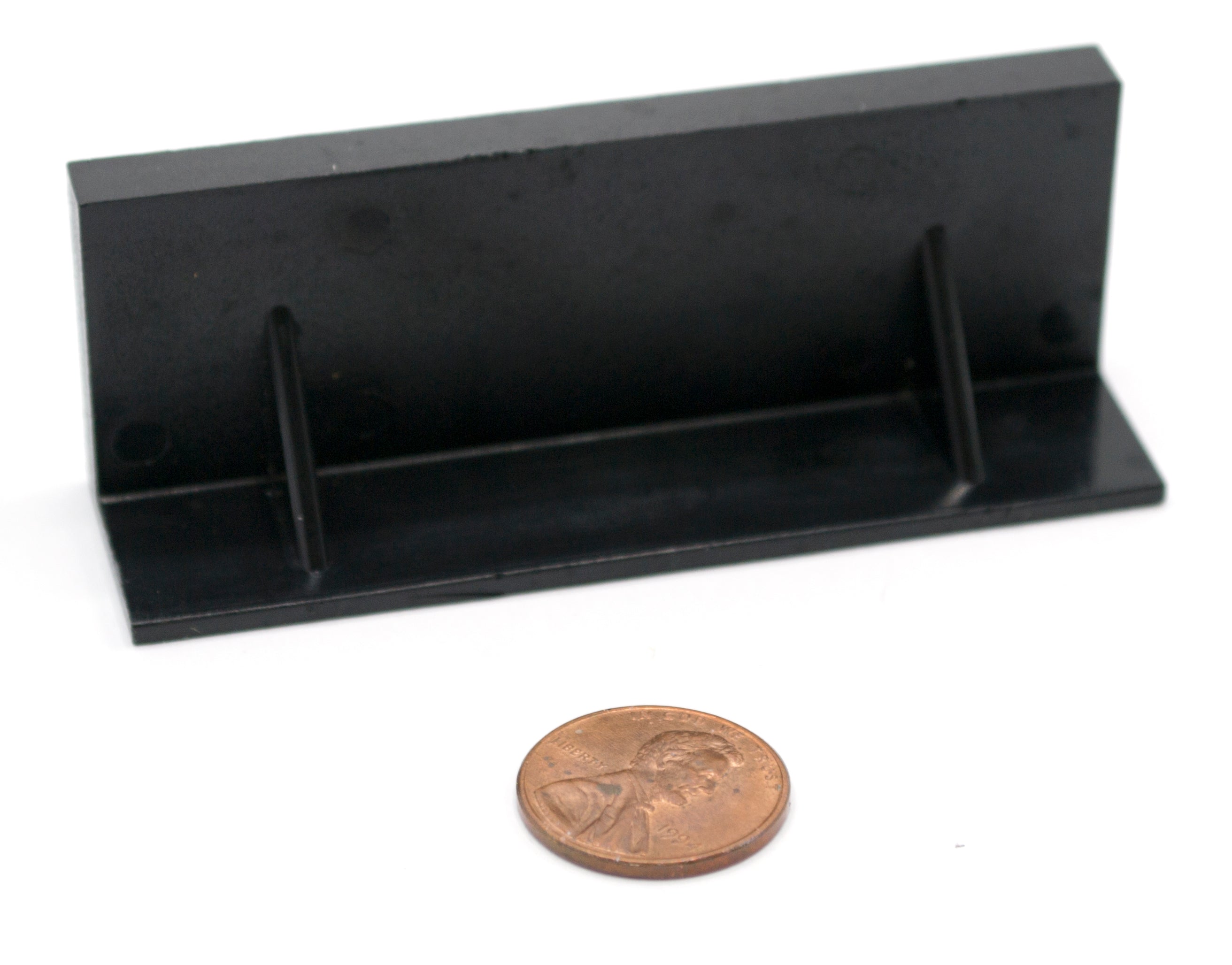 Glass Rectangular Mirror on Plastic Stand, 2.8 x 0.93"
