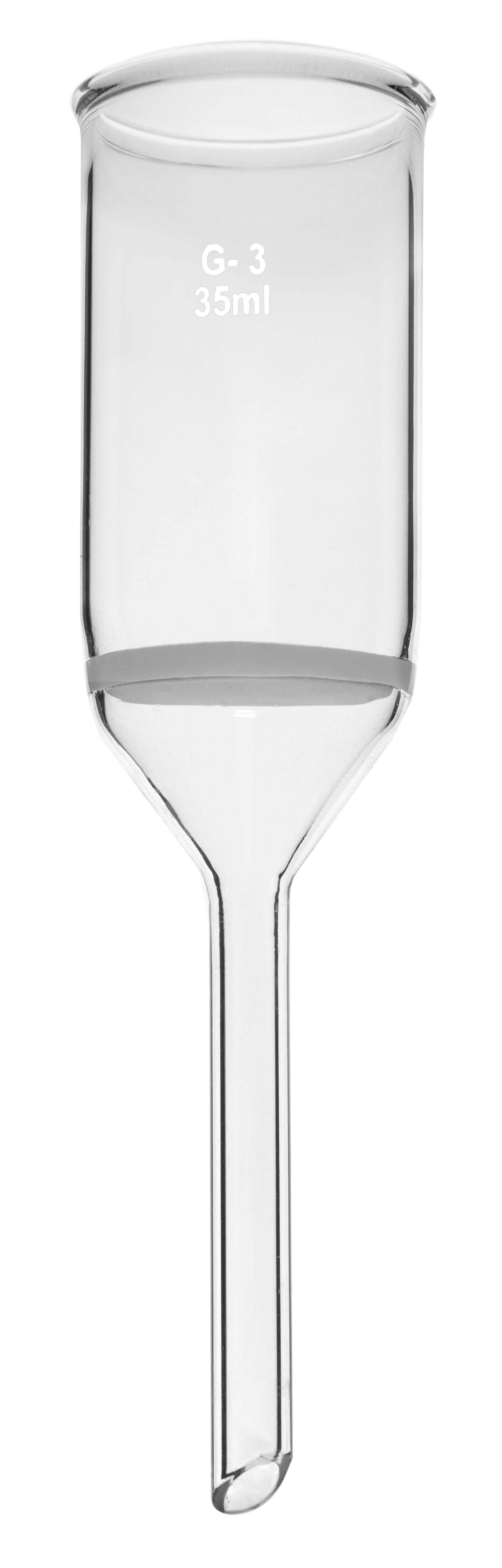 G-3 Porosity Borosilicate Glass Buchner Funnel with Plain Stem
