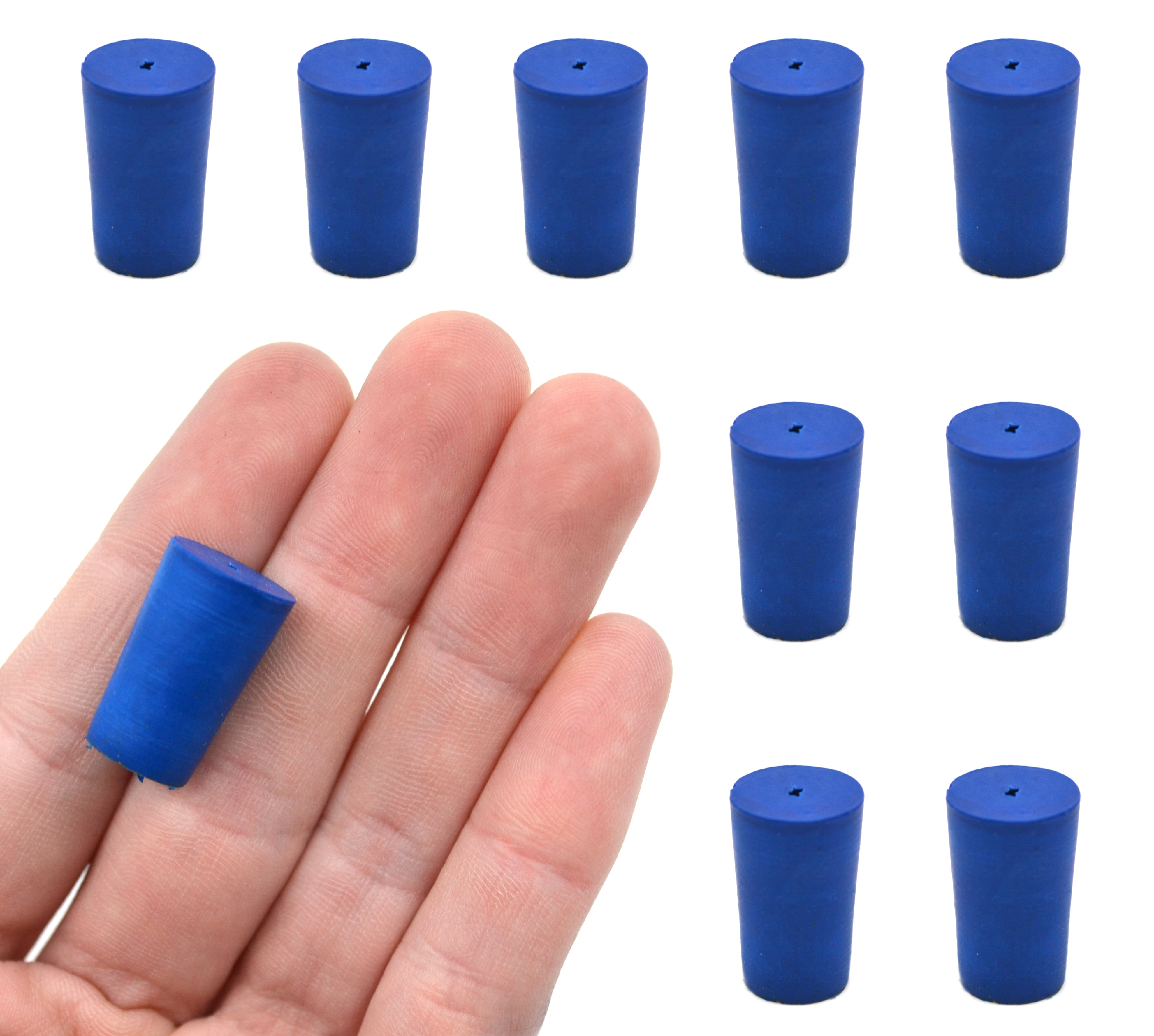 Neoprene Stopper with 1 Hole, 10-Pack