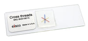 Crossing Threads Prepared Microscope Slide for Introductory Microscopy