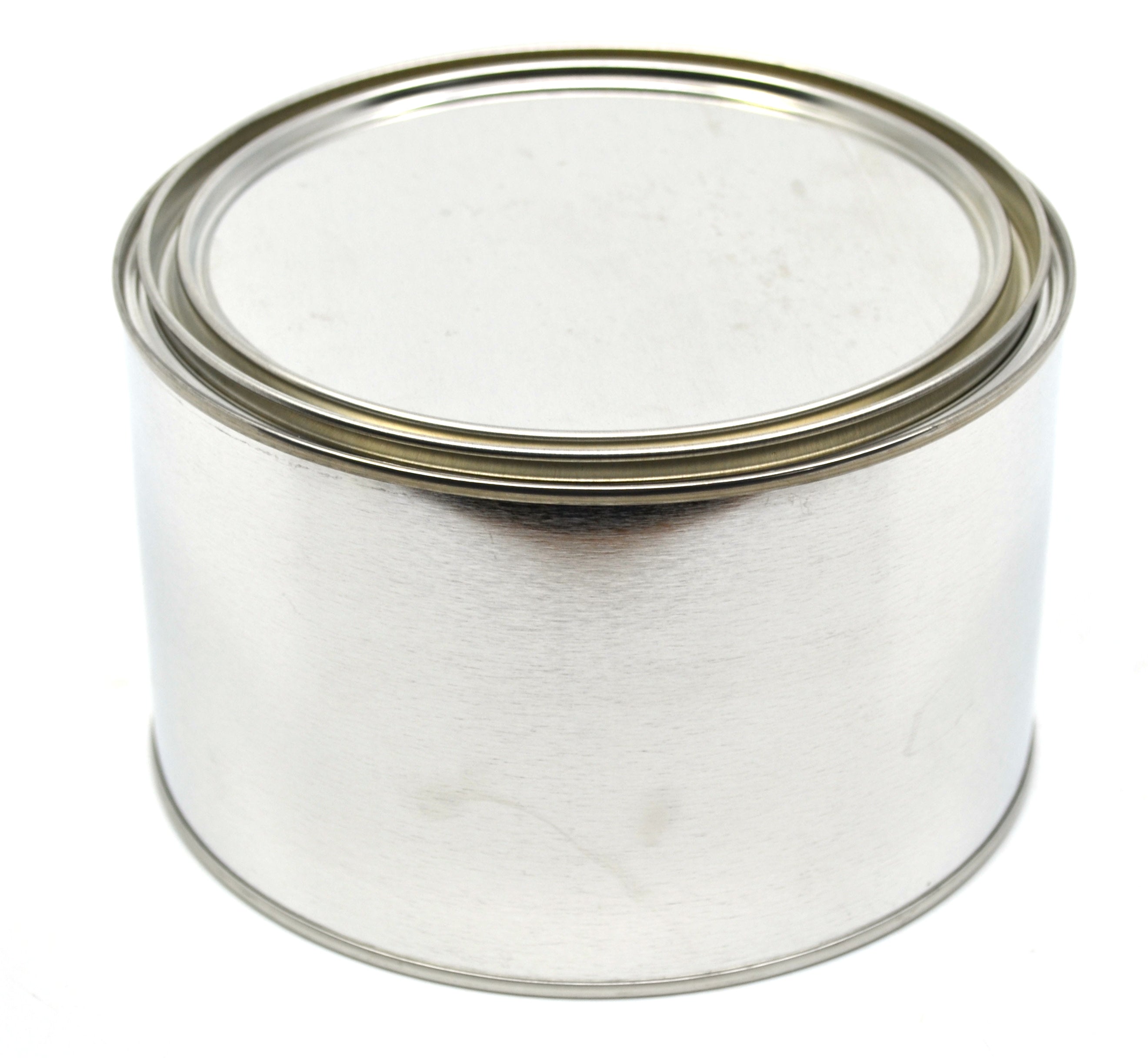 1/2 Gallon Metal Can with Lid, 6.5 x 4"