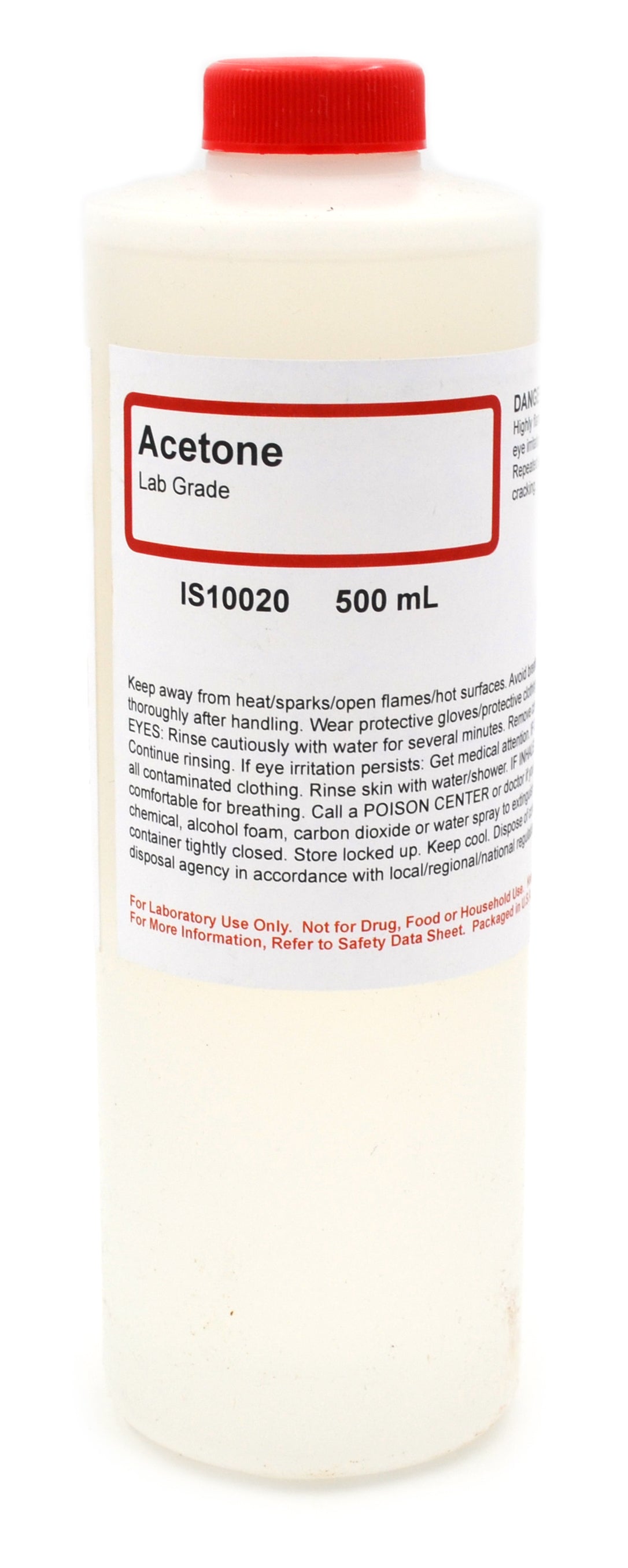 Laboratory Grade Acetone, 500mL