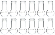 Round Bottom Wide Neck Borosilicate Glass Boiling Flask with Beaded Rim, 50mL
