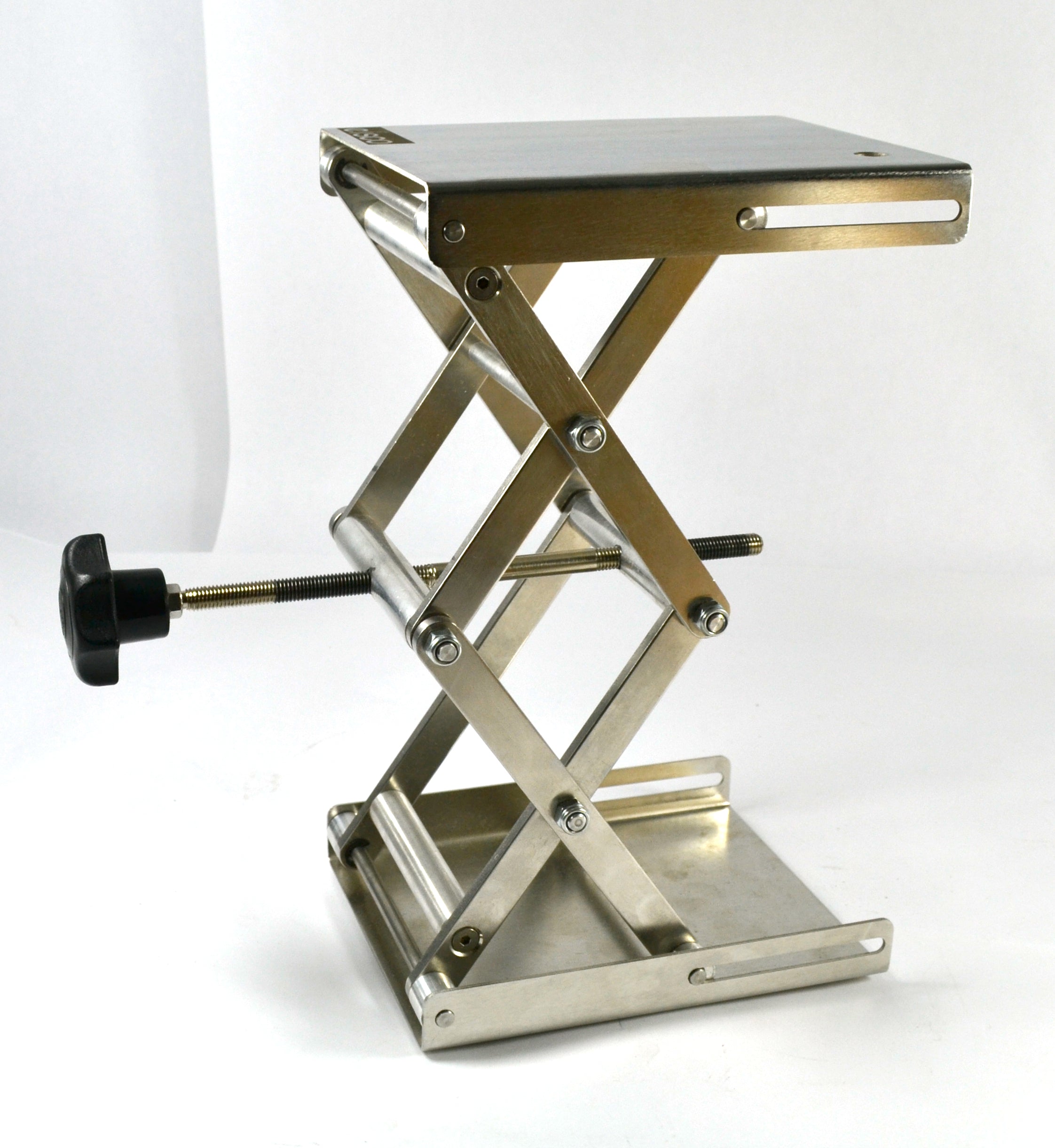Stainless Steel Lab Jack, 6.5 x 5" Surface, 11" Max Height