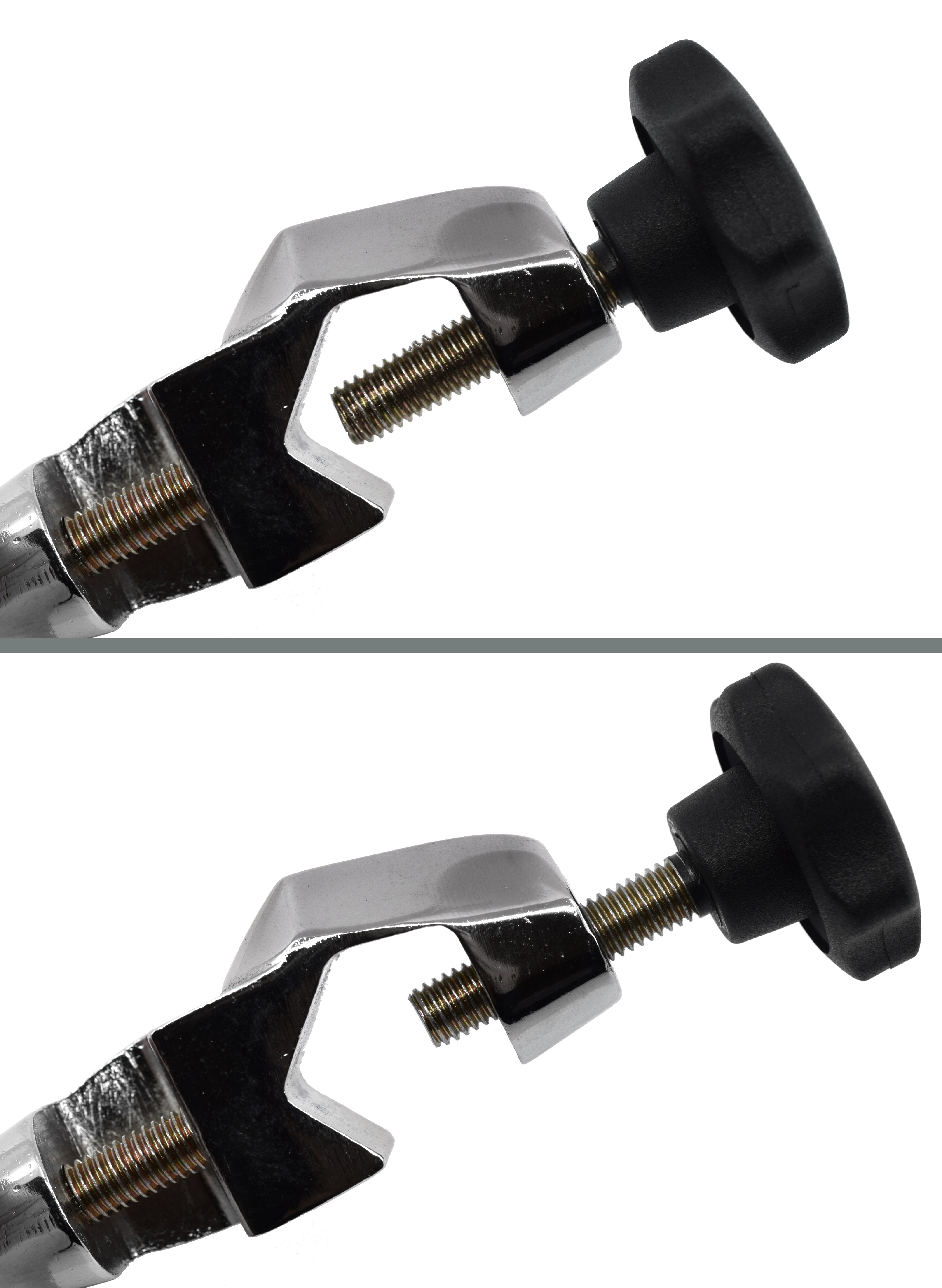 Heavy Duty Chrome-Plated Boss Head Clamp, up to 20mm Rods