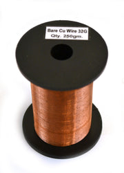 32 SWG Bare Copper Wire, 1500ft Reel (0.27mm Dia)