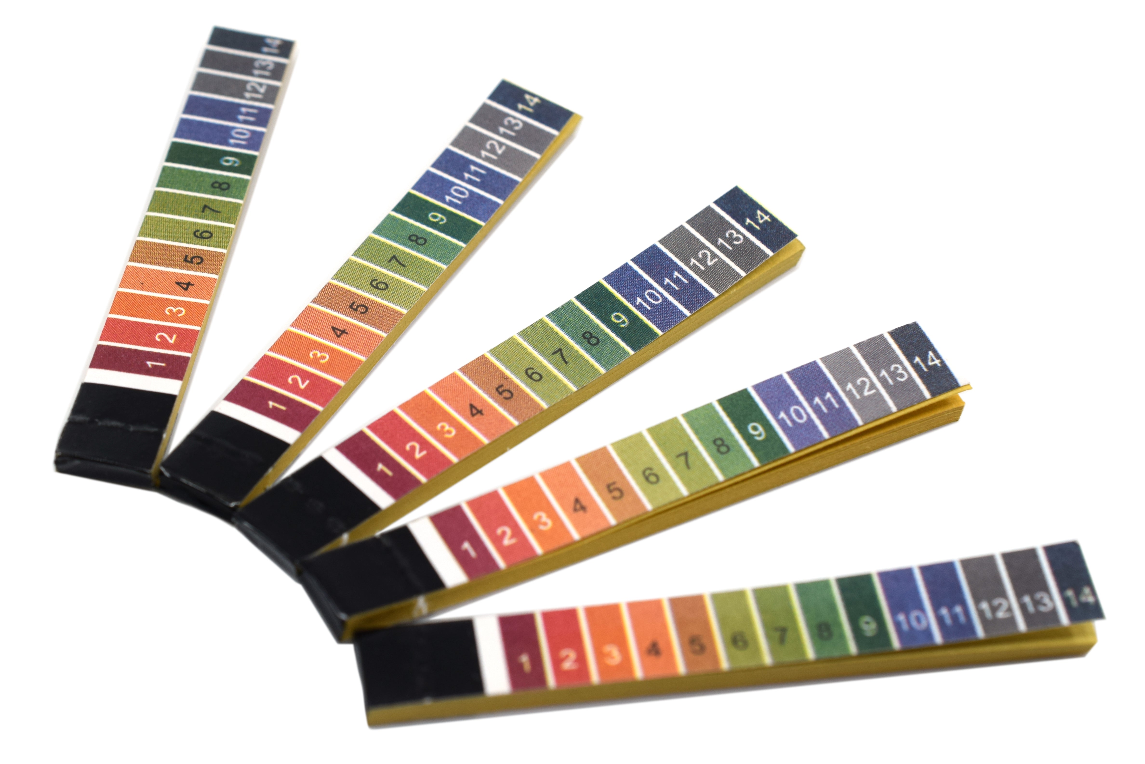 pH 1-14 Test Strips, 100 Papers in Plastic Vial
