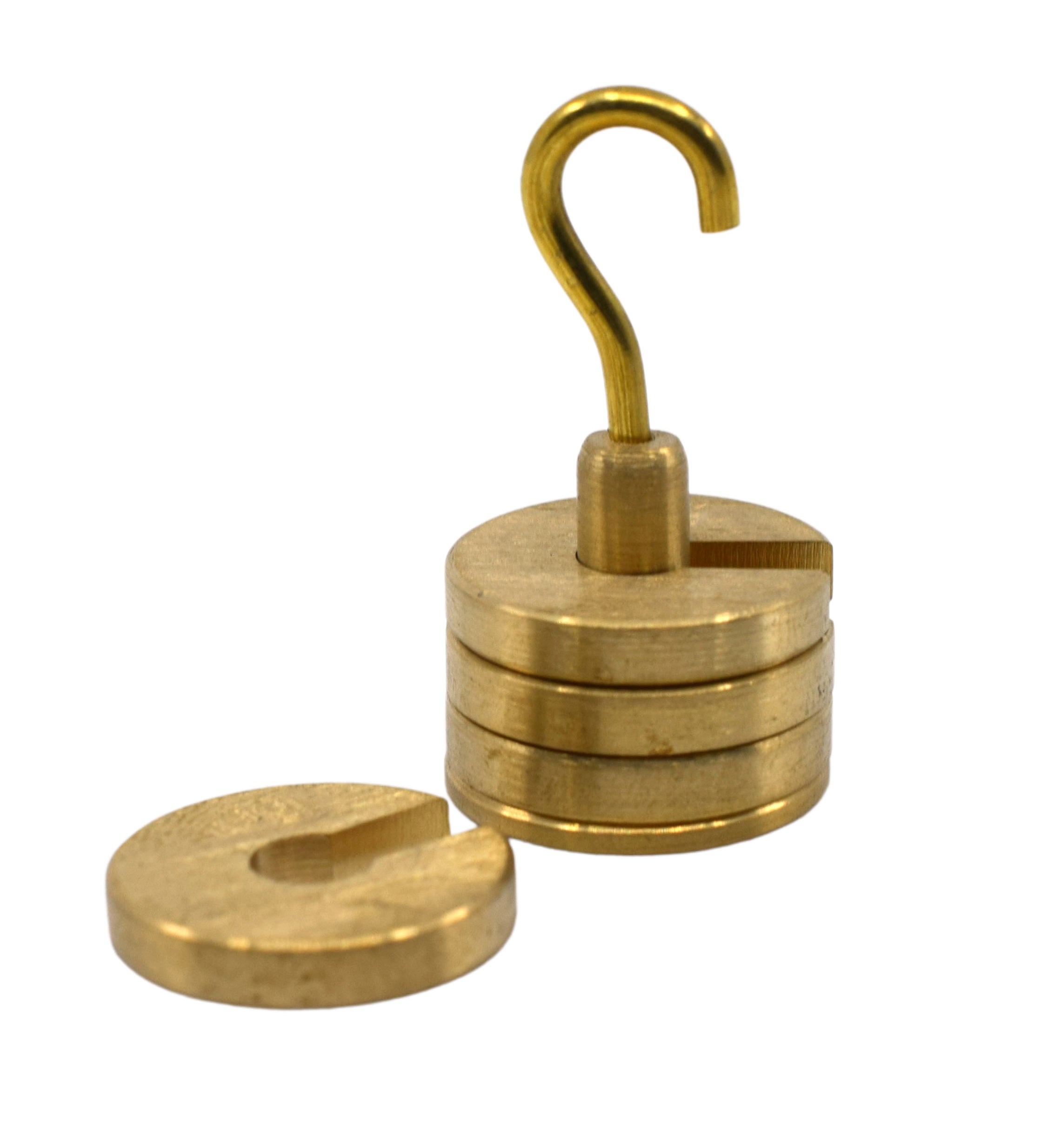 Brass Slotted Mass Set with Hanger, 4 x 10g (50g Total)