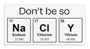 Don't Be So Salty Rectangular Premium Vinyl Sticker, 3 x 2 inch