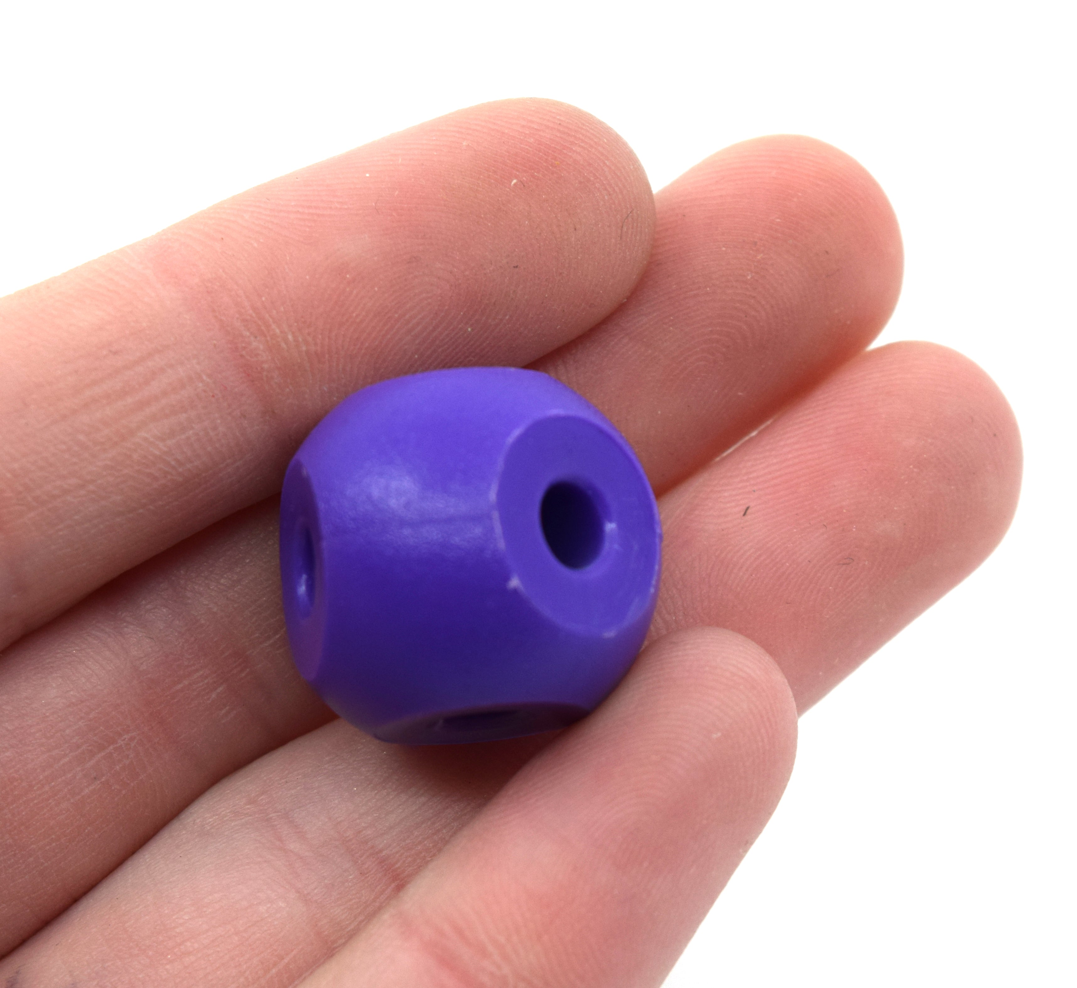Purple Molecular Model Atom, 2.2cm, 5 Holes, 10-Pack