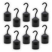 Iron Cylindrical Hooked Weight, 10-Pack