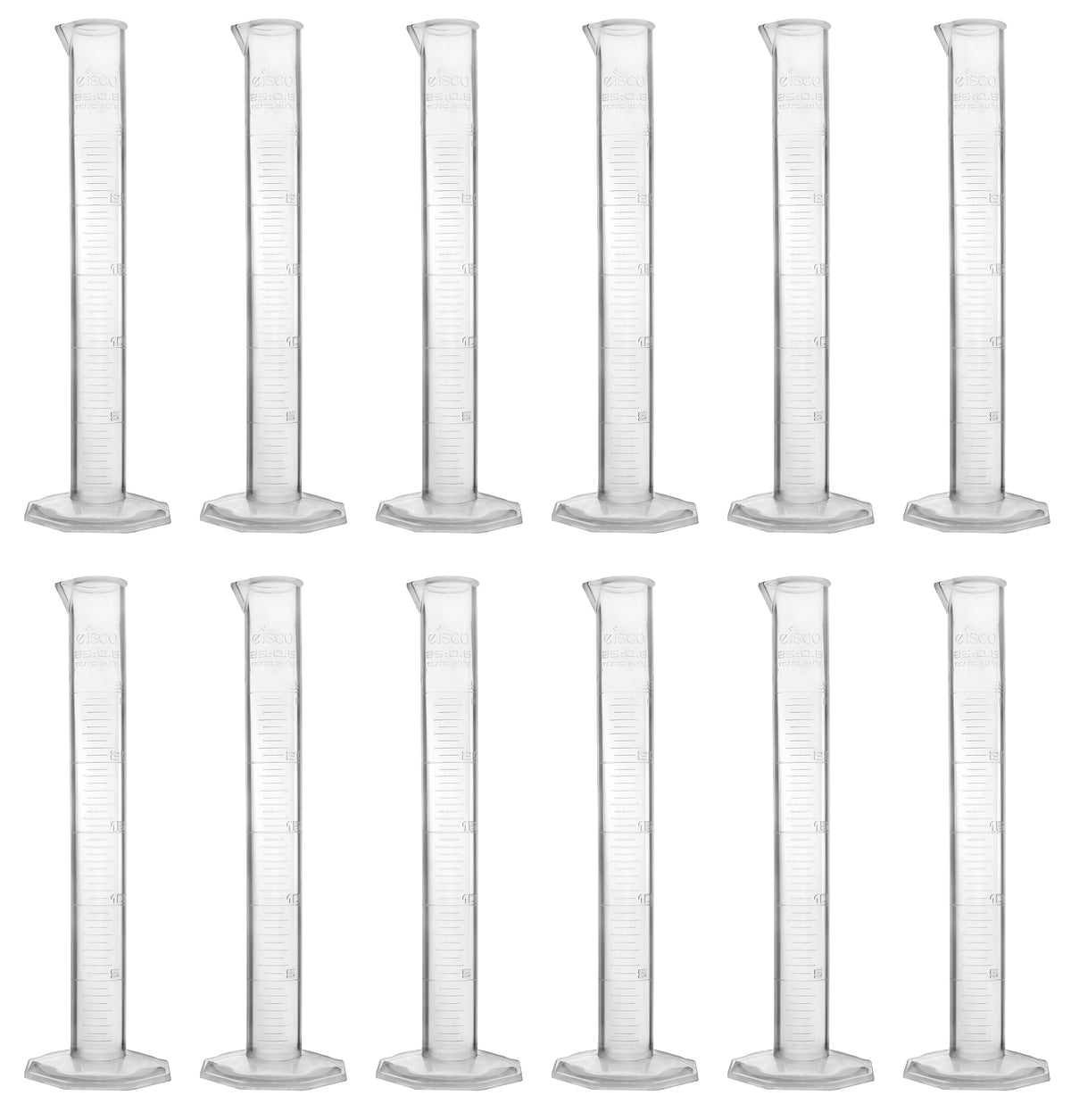 Polypropylene Graduated Cylinder with Octagonal Base, 12-Pack – The Lab ...