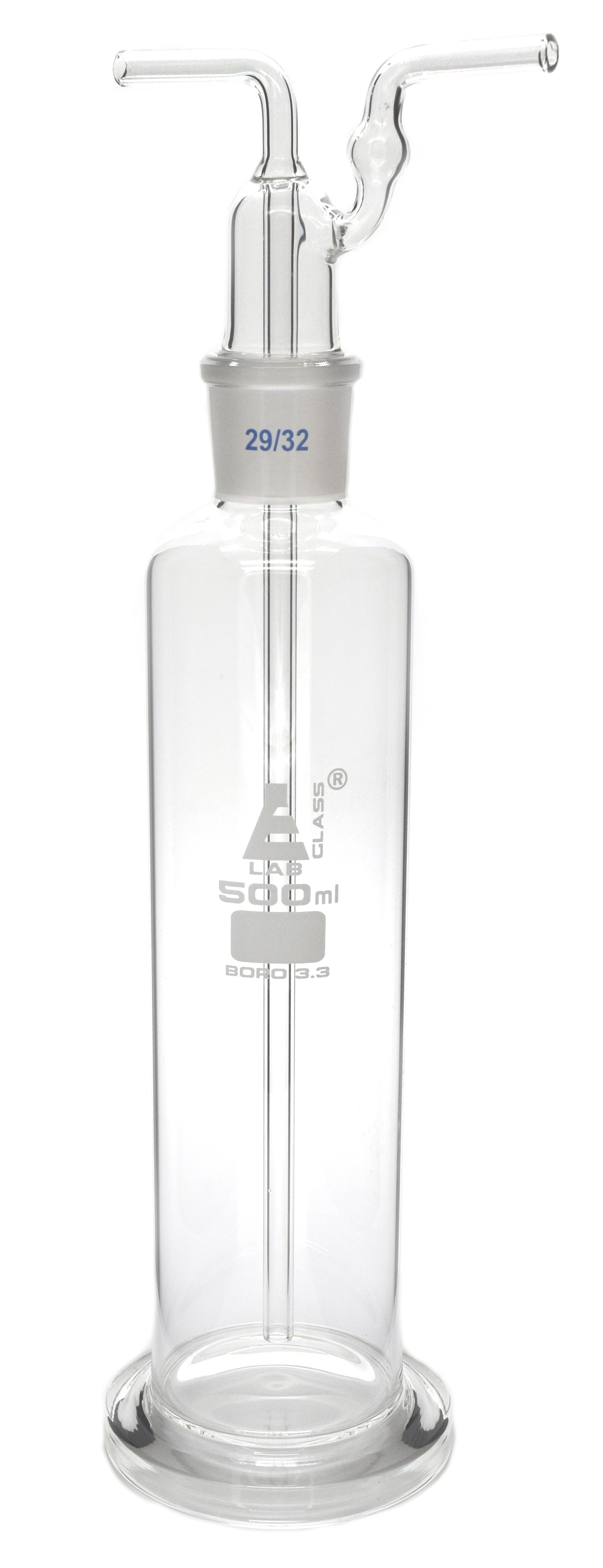 Borosilicate Glass Drechsel Bottle for Gas Washing