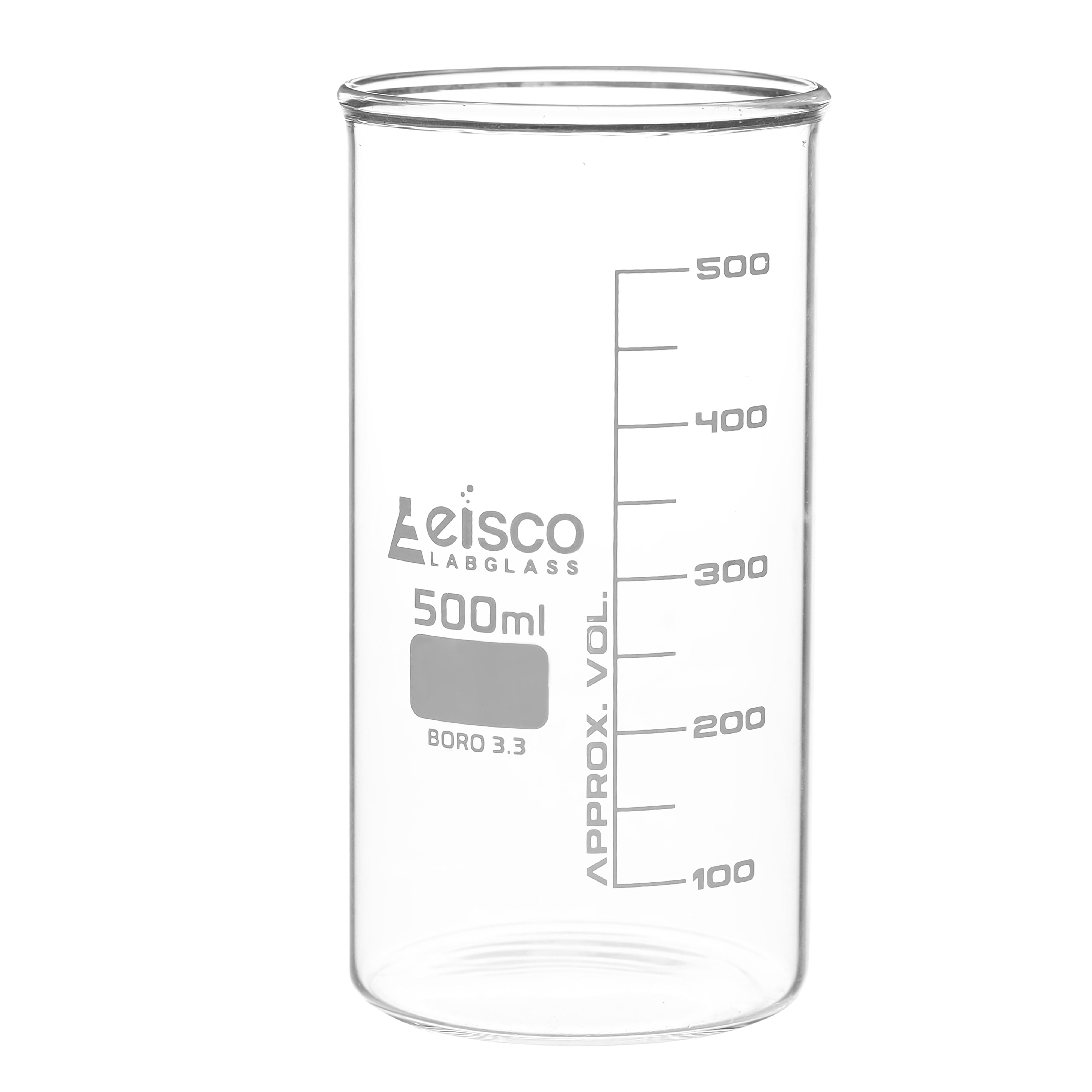 Tall Form Berzelius Borosilicate Glass Beaker, Graduated