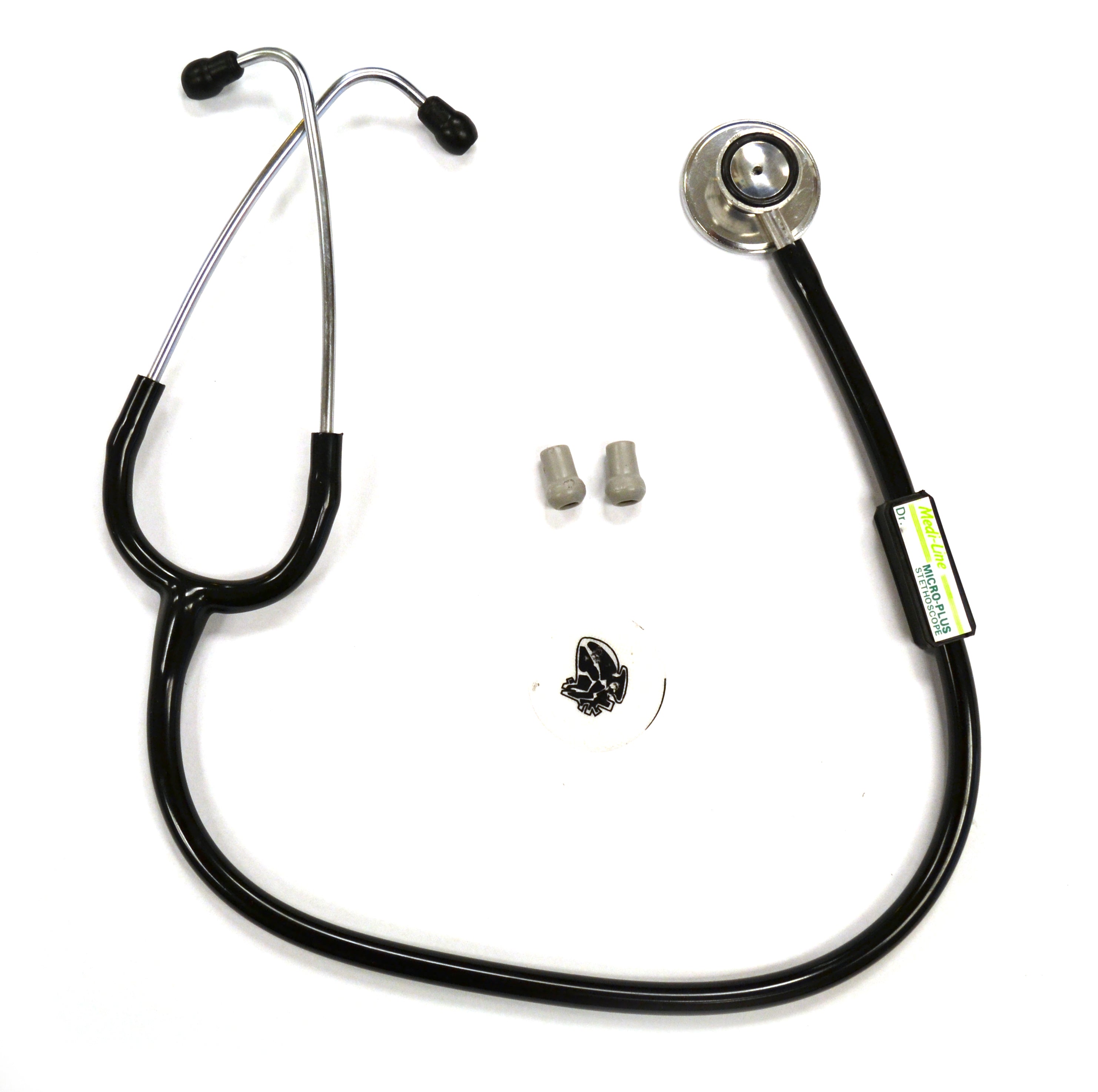Micro Plus Stainless Steel Stethoscope with Spare Ear Tips and Diaphragm