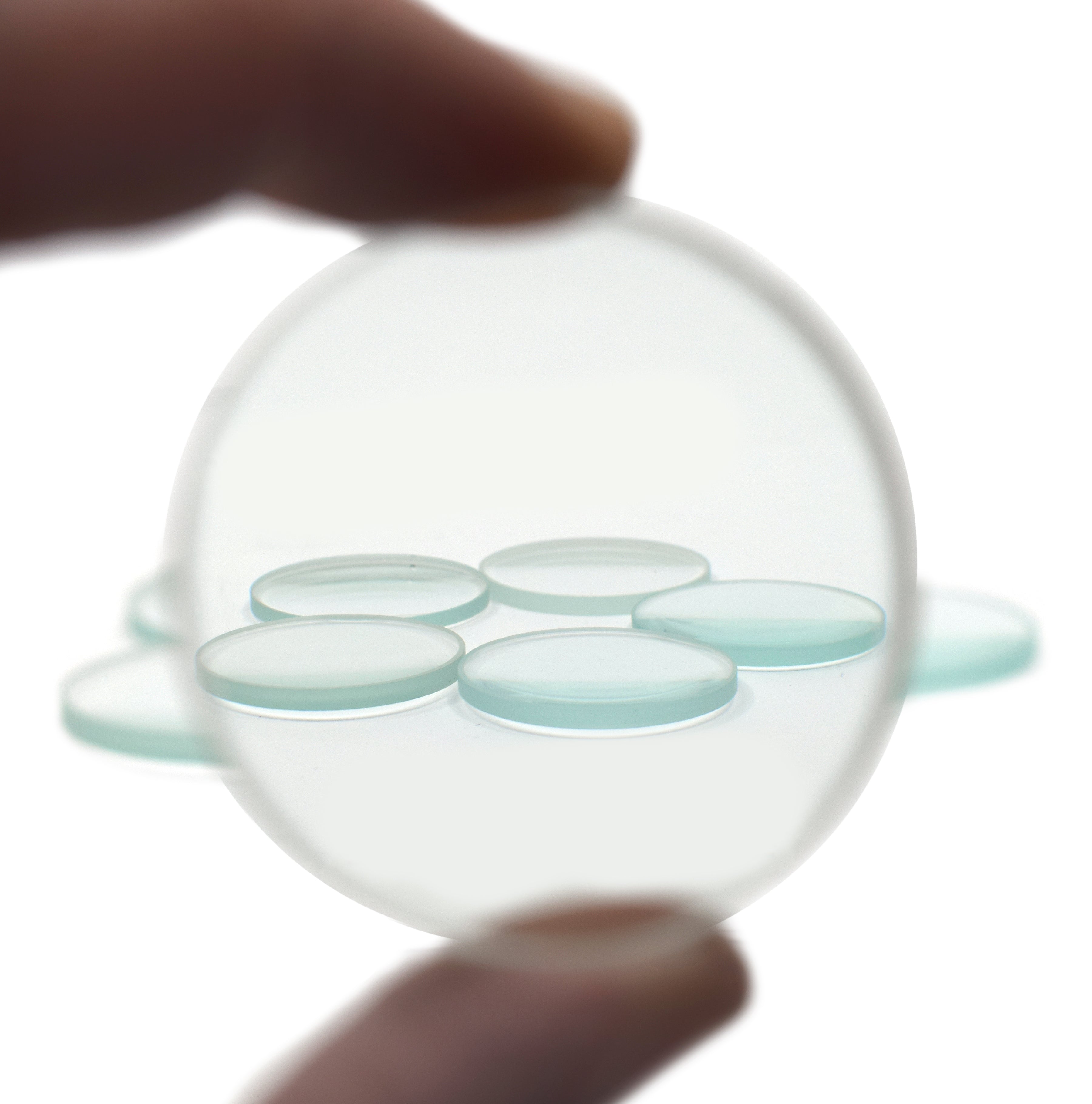 6-Piece Glass Lens Set, 38mm (Convex, Concave, Plano, Meniscus)