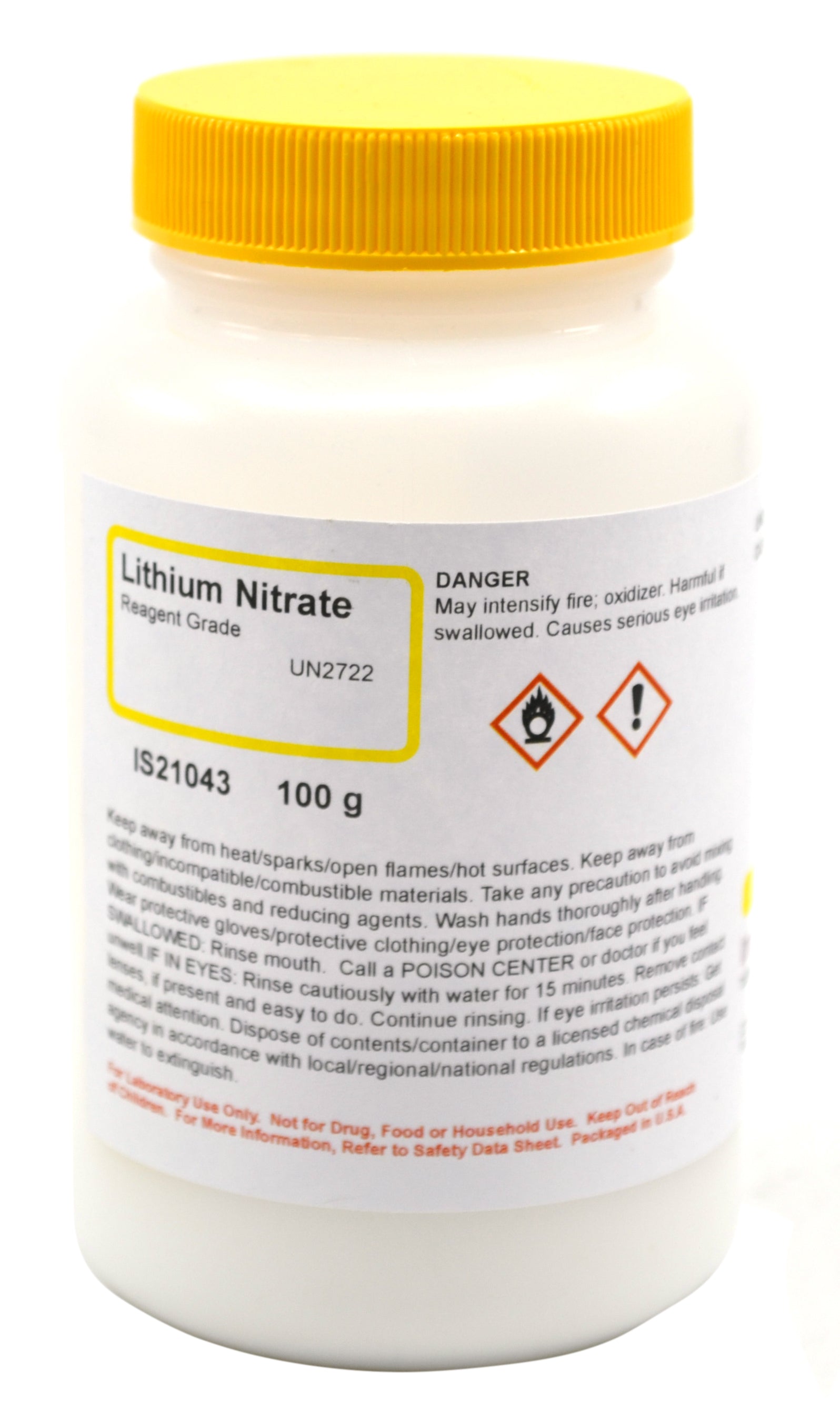 Reagent Grade Lithium Nitrate, 100g
