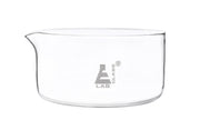 Flat Bottom Borosilicate Glass Crystallizing Dish with Spout