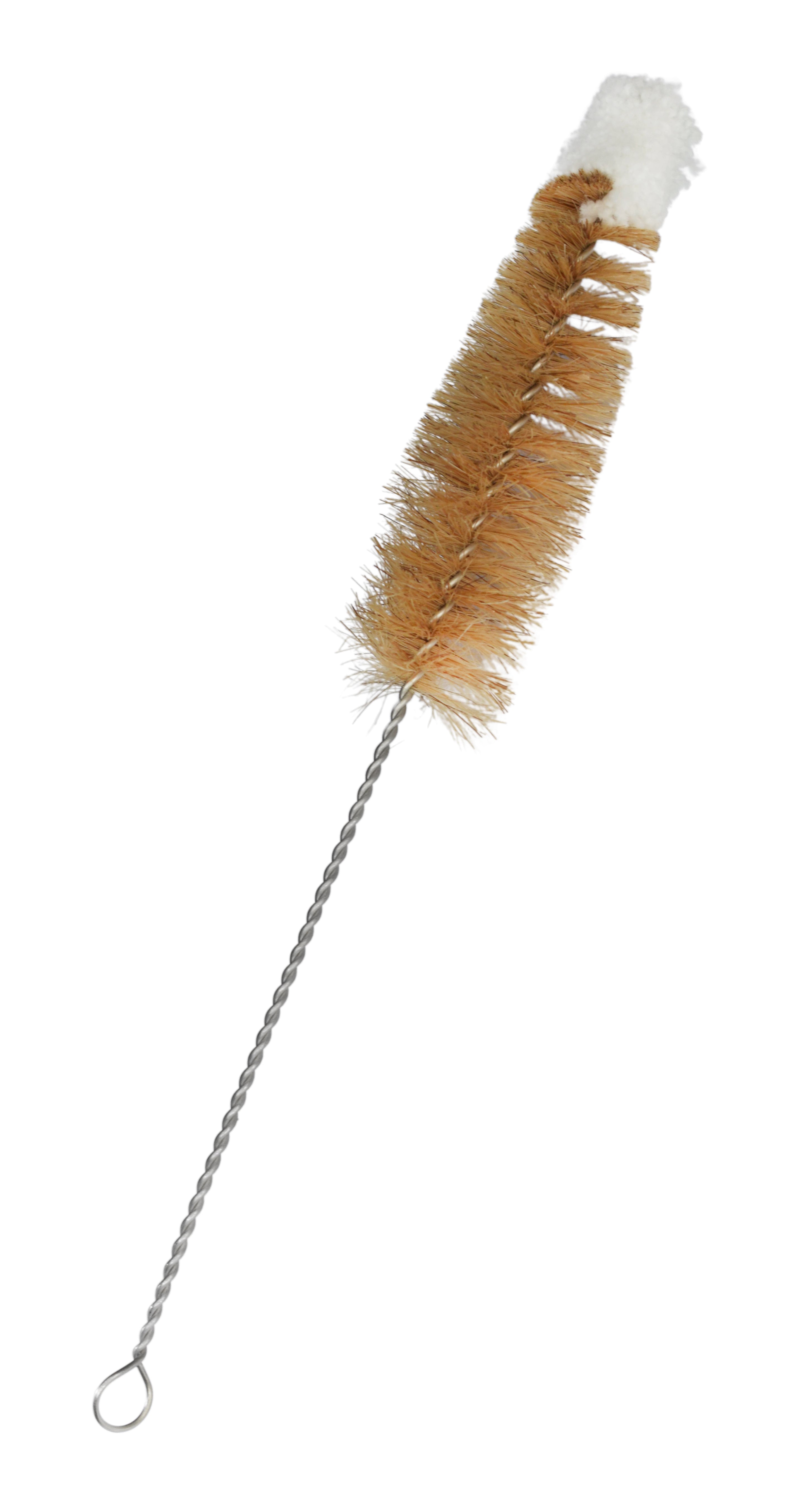 9" Tapered Bristle Cleaning Brush with Cotton Tip for 0.6-1" Tubes