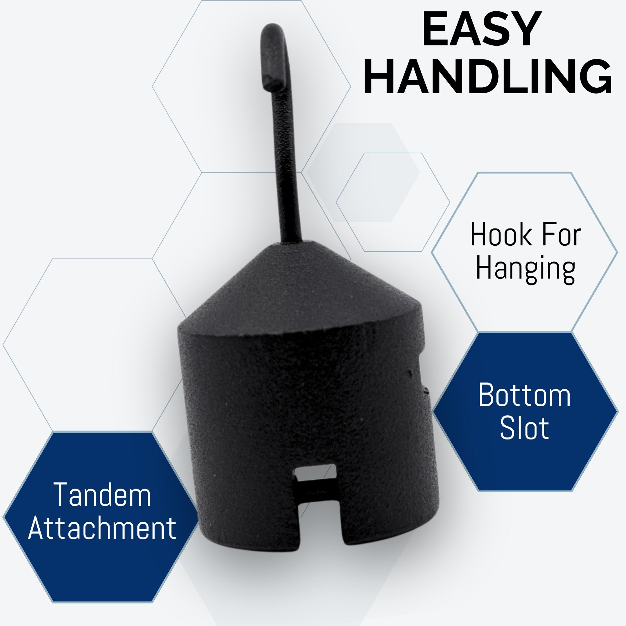200g Iron Cylindrical Hooked Weight