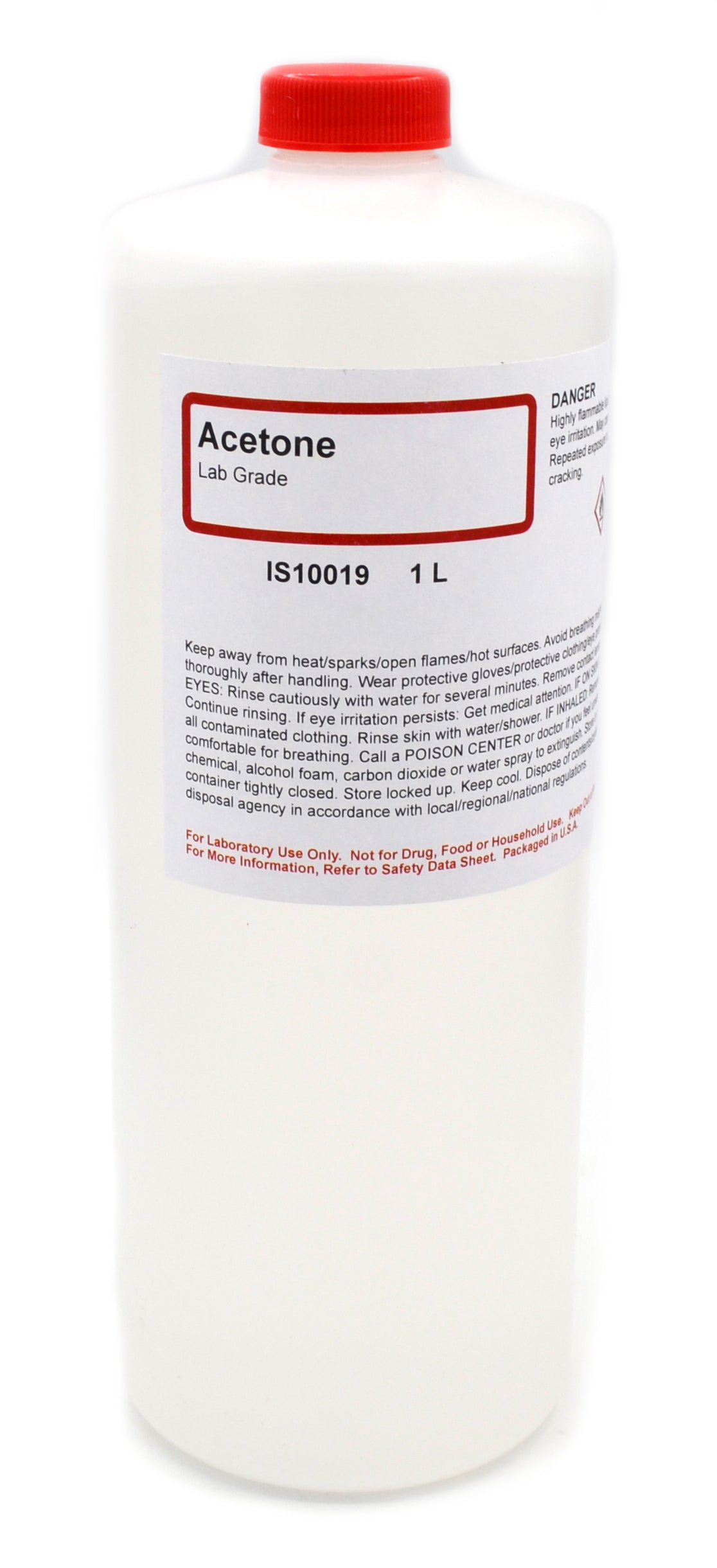 Laboratory Grade Acetone, 1L